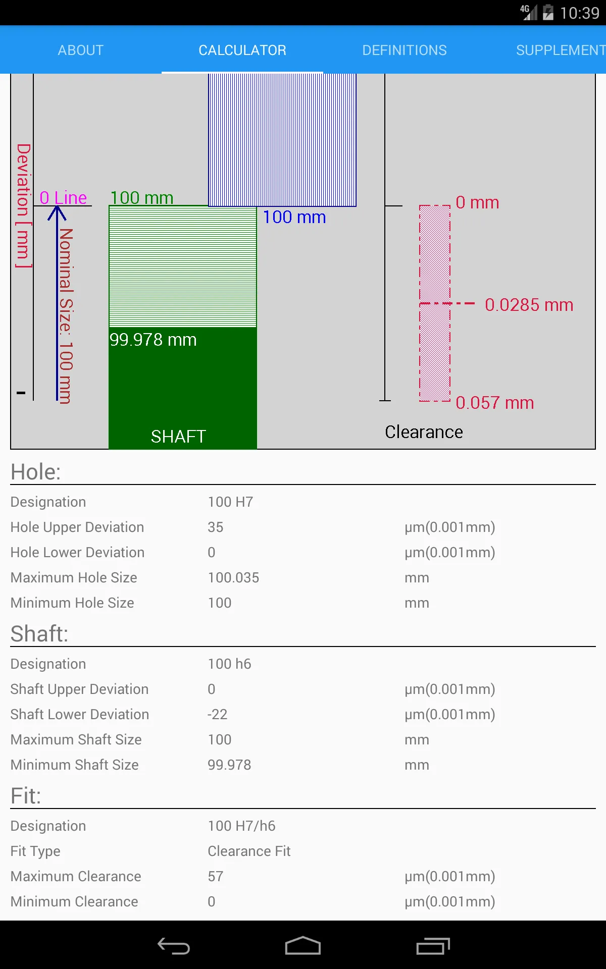 Fit Tolerance ISO | Indus Appstore | Screenshot