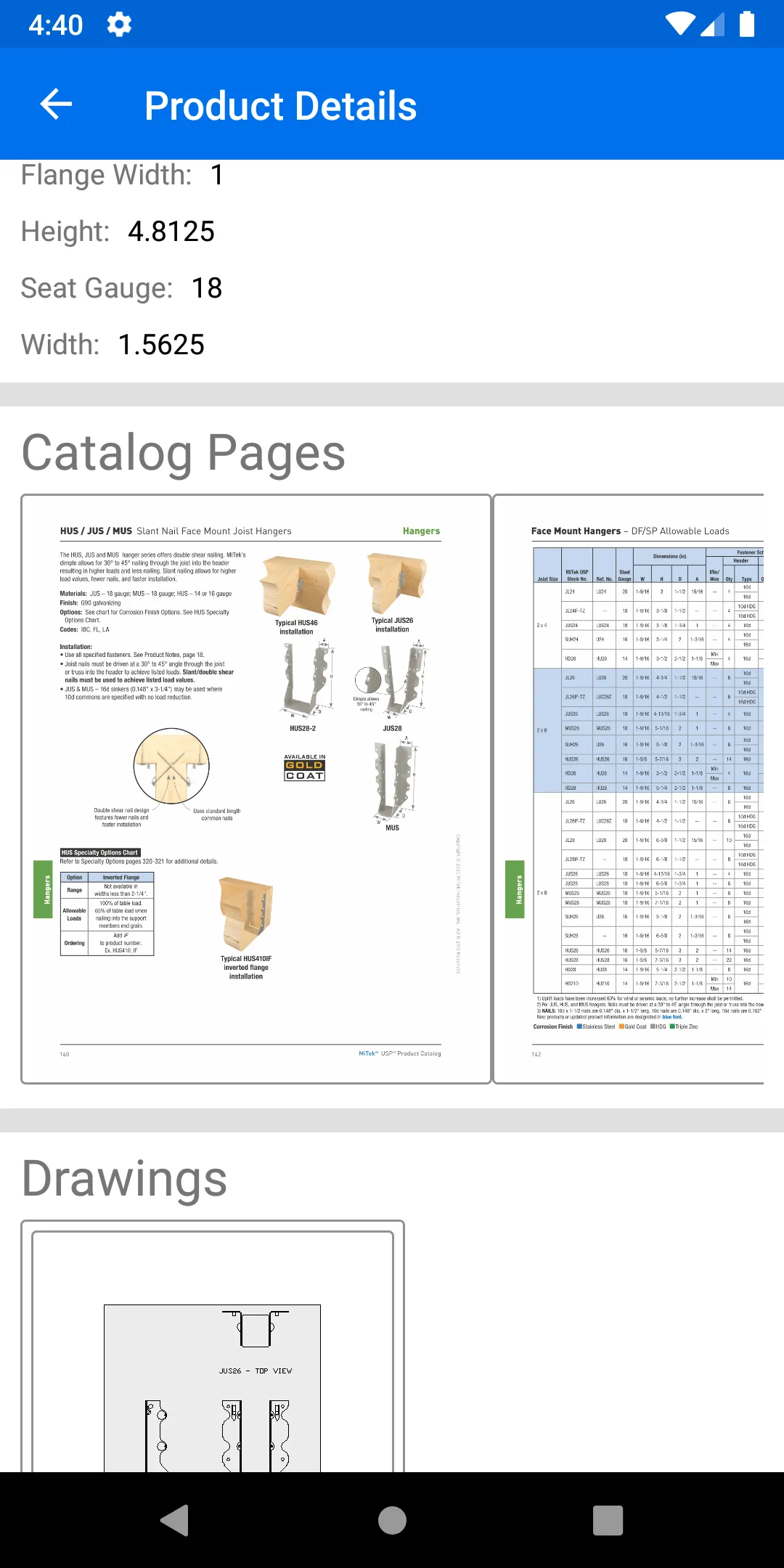 MiTek Builder Products | Indus Appstore | Screenshot