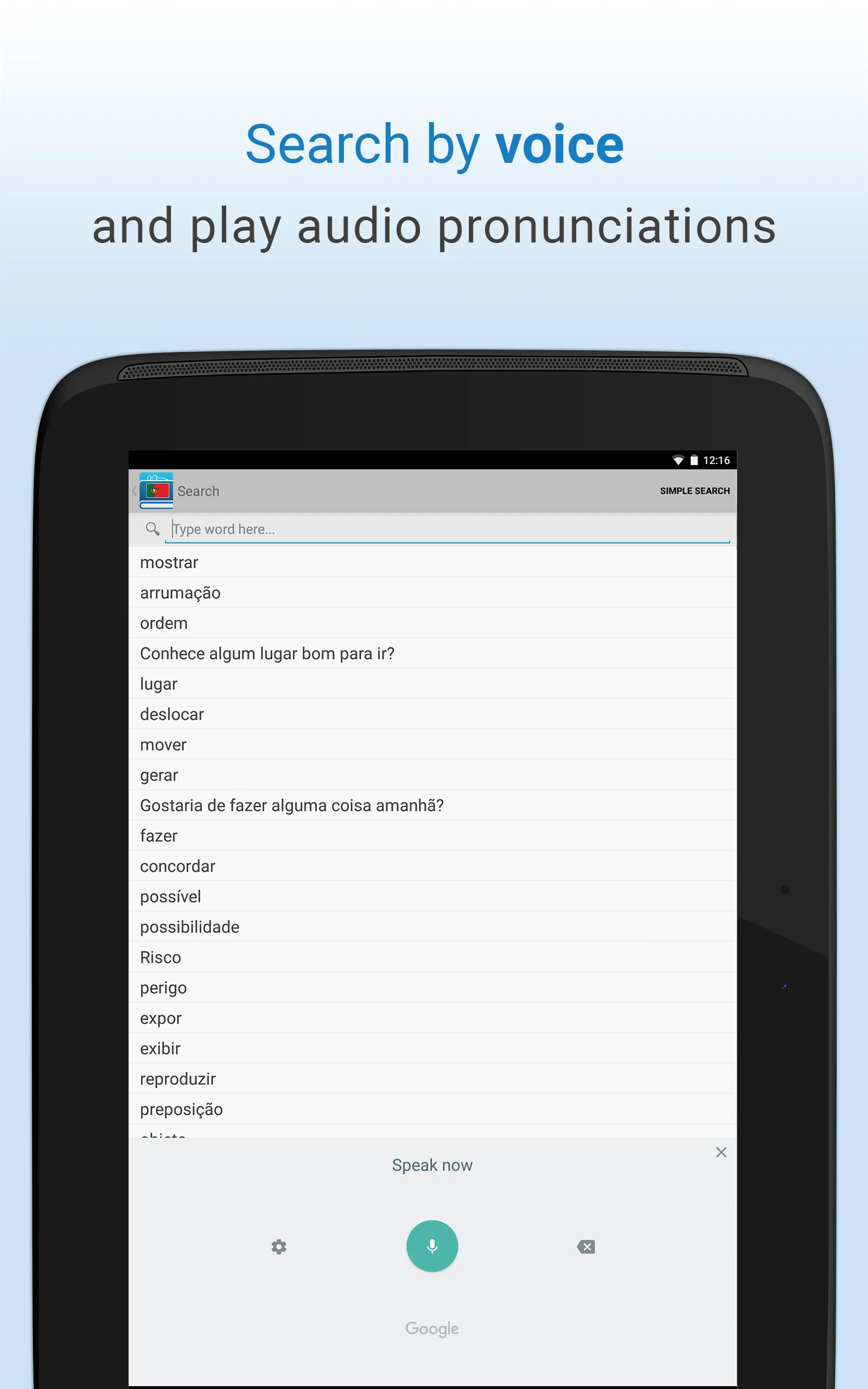 Portuguese Dictionary | Indus Appstore | Screenshot