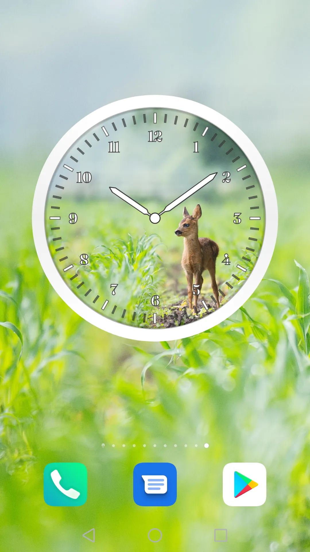 Analog Clock Widget Colored | Indus Appstore | Screenshot