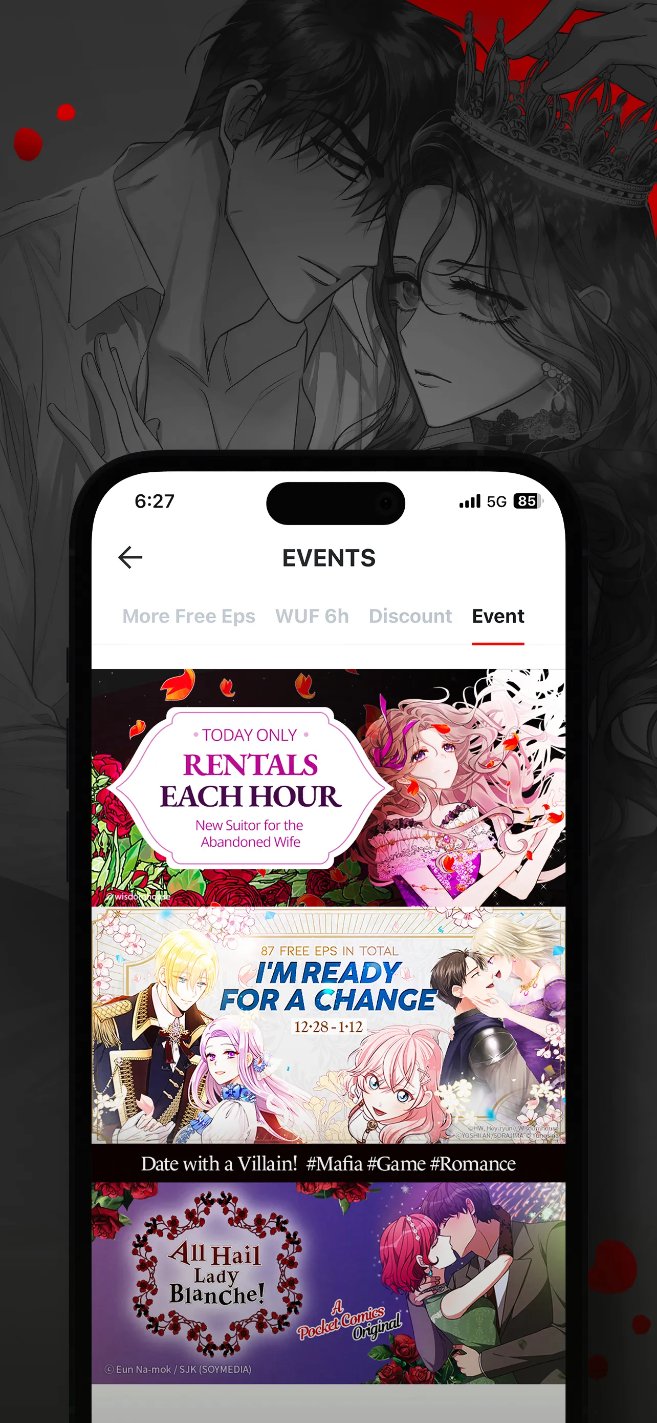 POCKET COMICS: Premium Webtoon | Indus Appstore | Screenshot