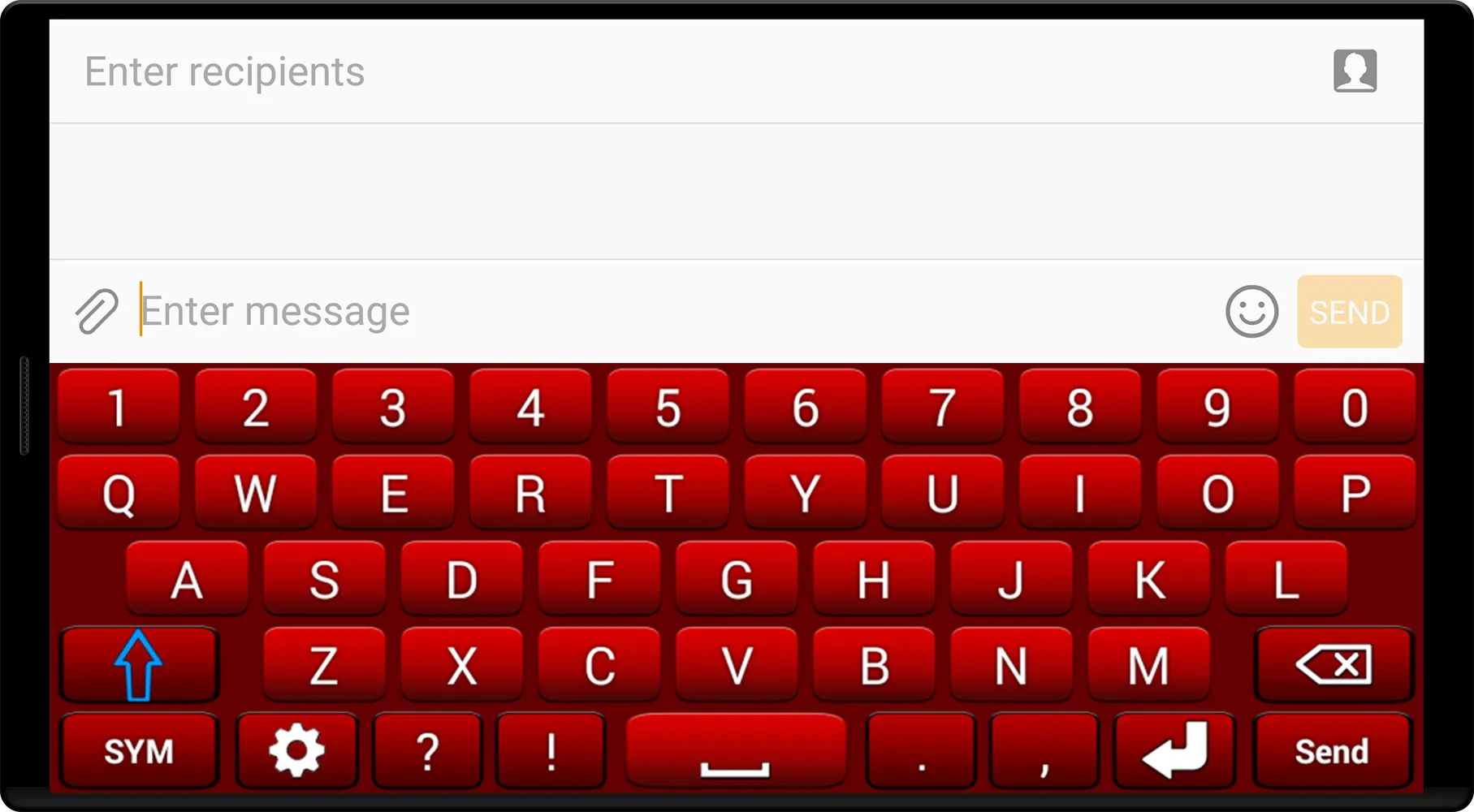 Red Keyboard | Indus Appstore | Screenshot