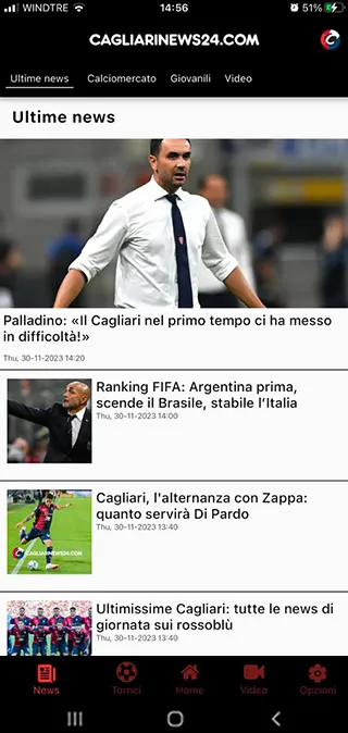 Cagliarinews24 | Indus Appstore | Screenshot