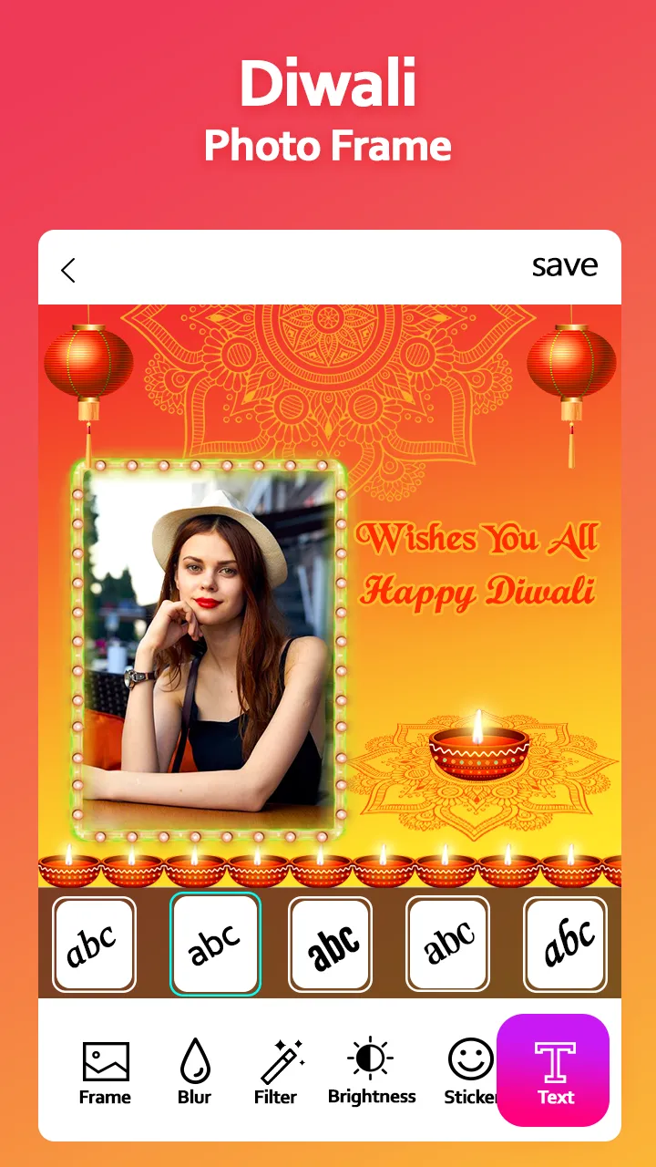 Diwali Photo Frame | Indus Appstore | Screenshot