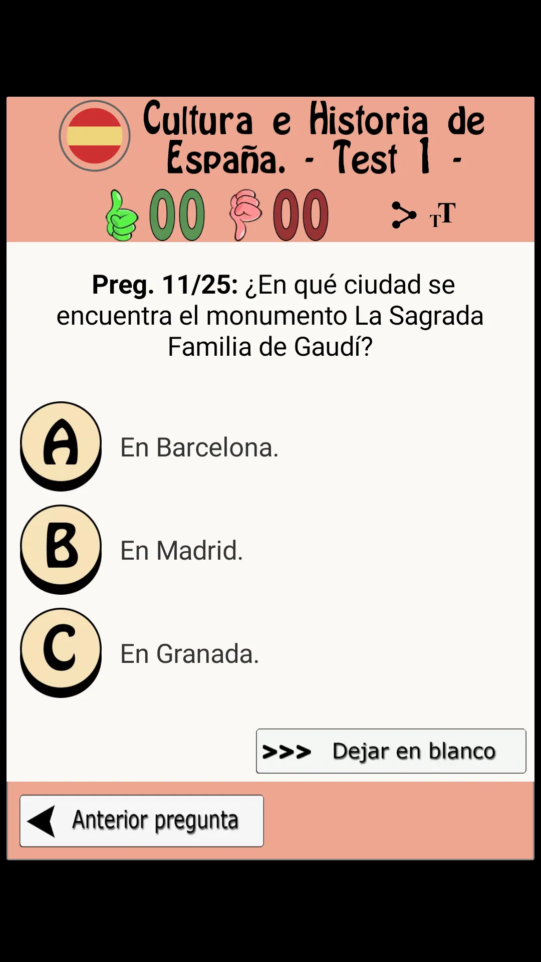 Examen nacionalidad española | Indus Appstore | Screenshot