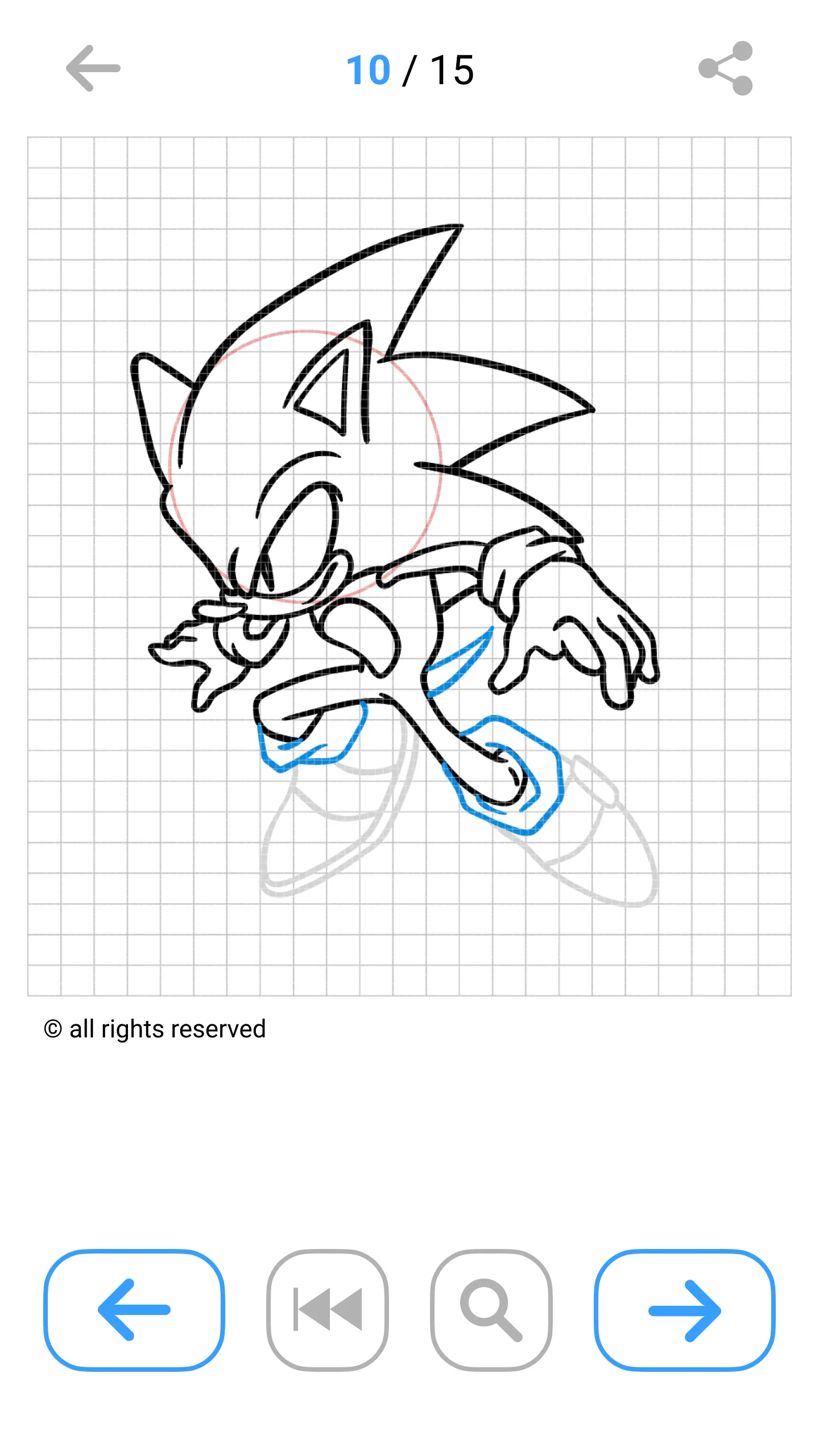 How To Draw the Blue Hedgehog | Indus Appstore | Screenshot