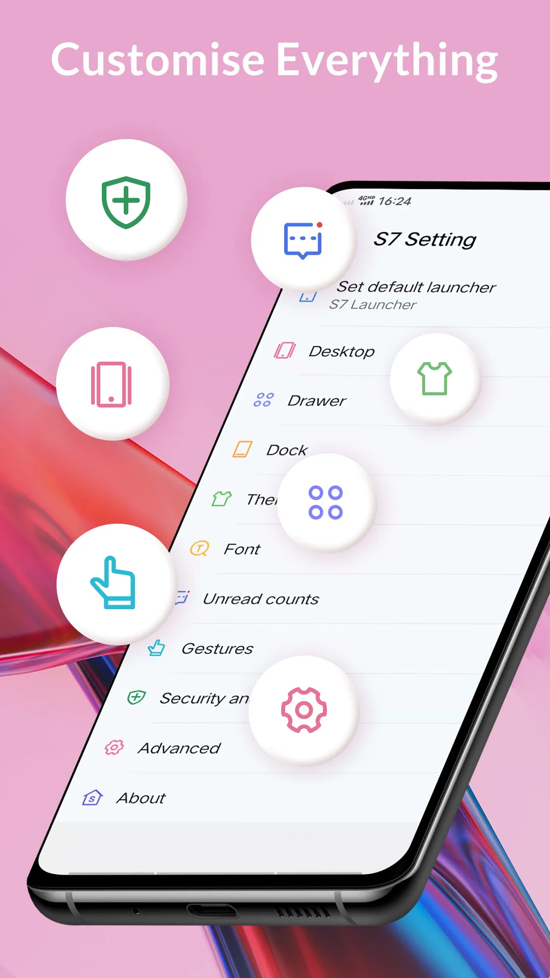 S7/S9/S22 Launcher for GalaxyS | Indus Appstore | Screenshot