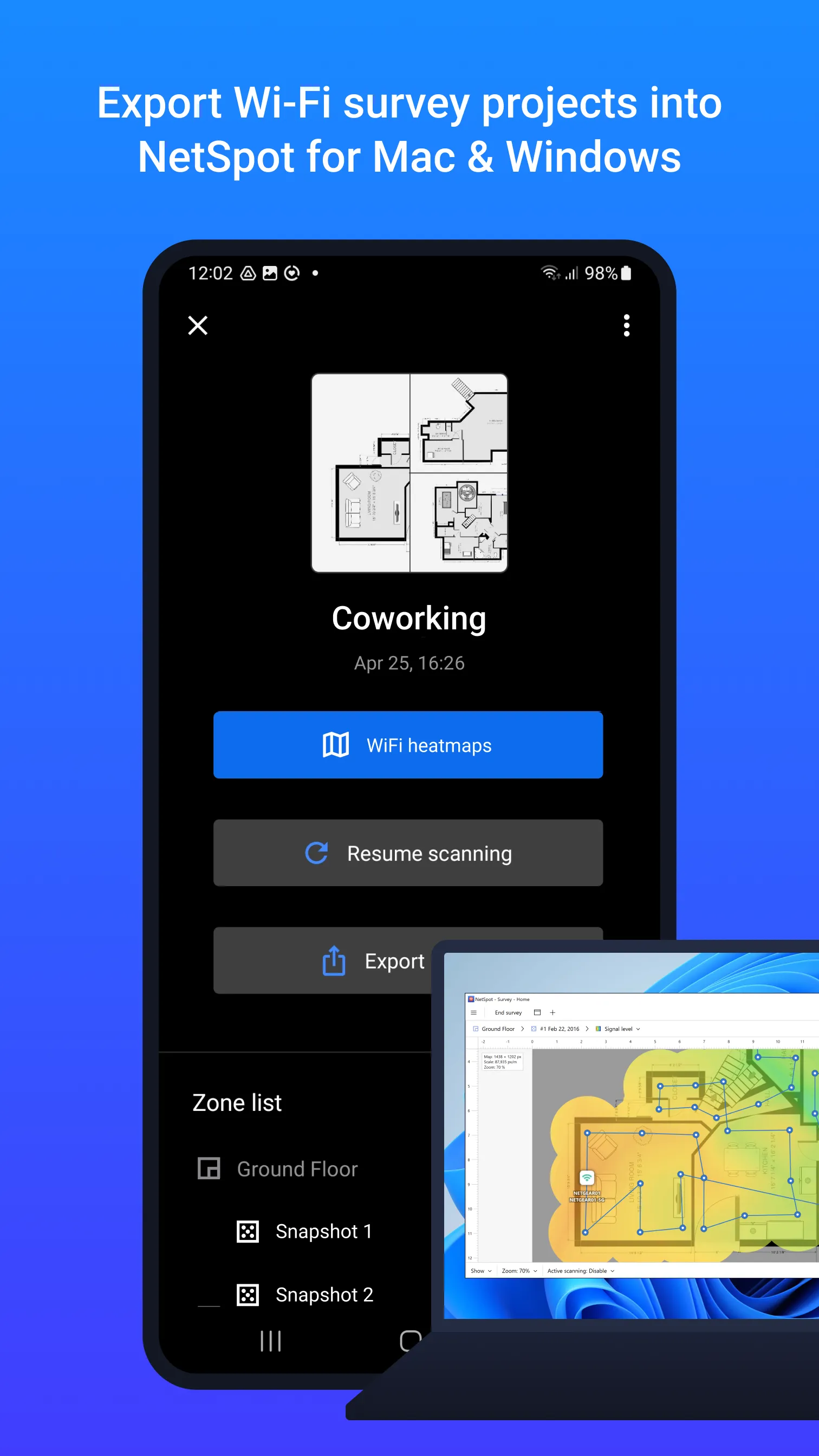 NetSpot WiFi Heat Map Analyzer | Indus Appstore | Screenshot