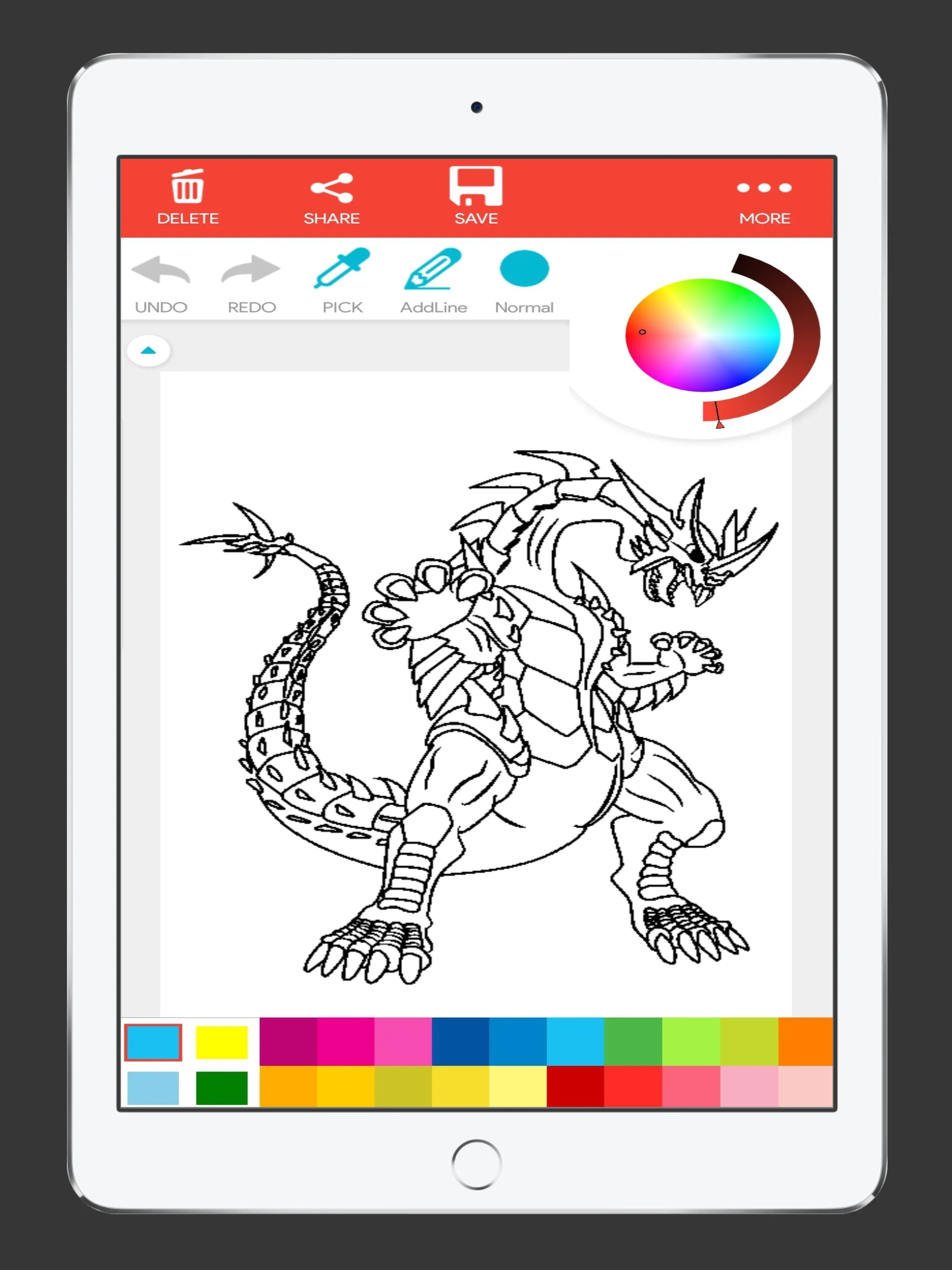 Dragon Anime Coloring Book | Indus Appstore | Screenshot