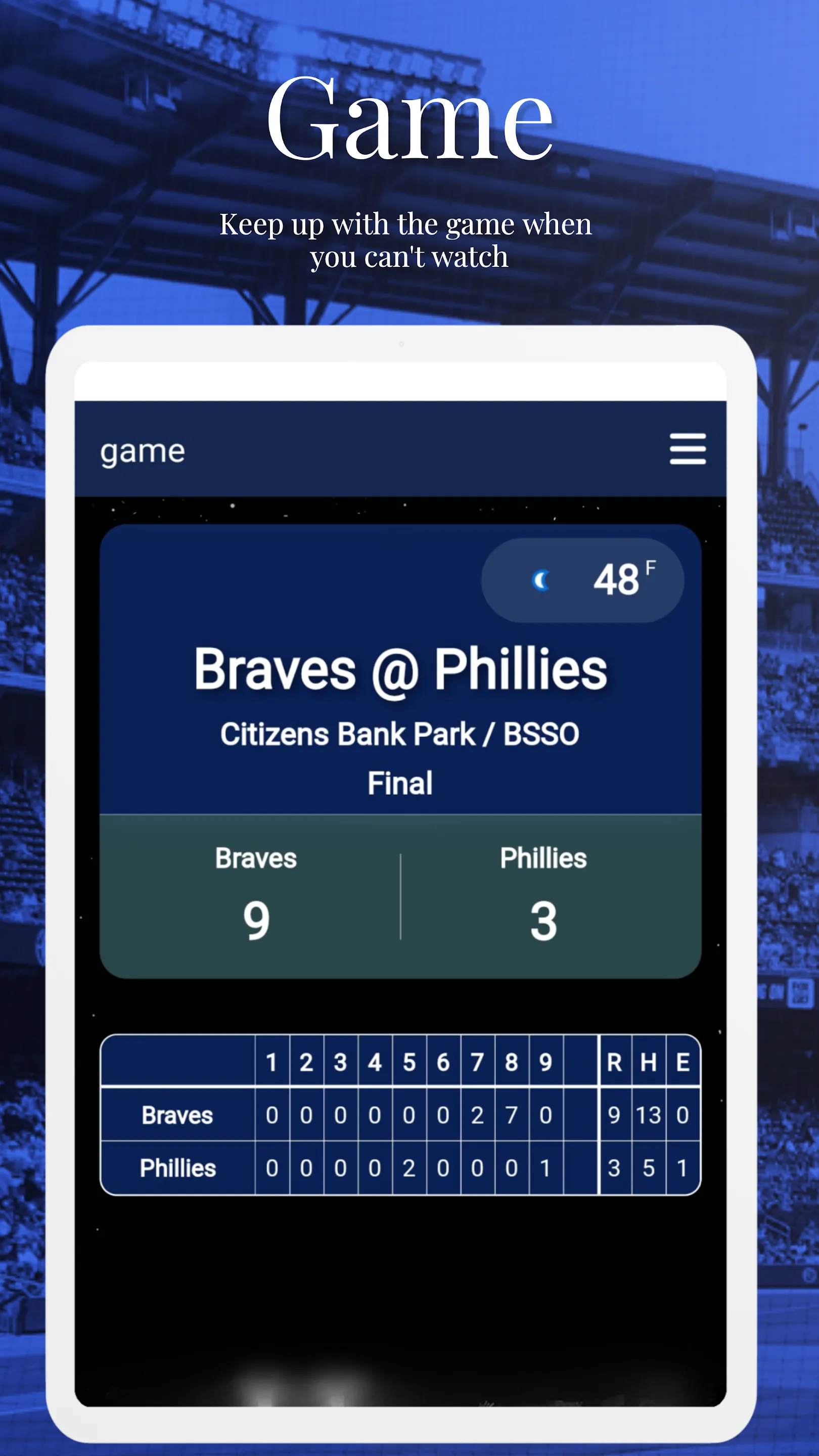 Atlanta Baseball | Indus Appstore | Screenshot