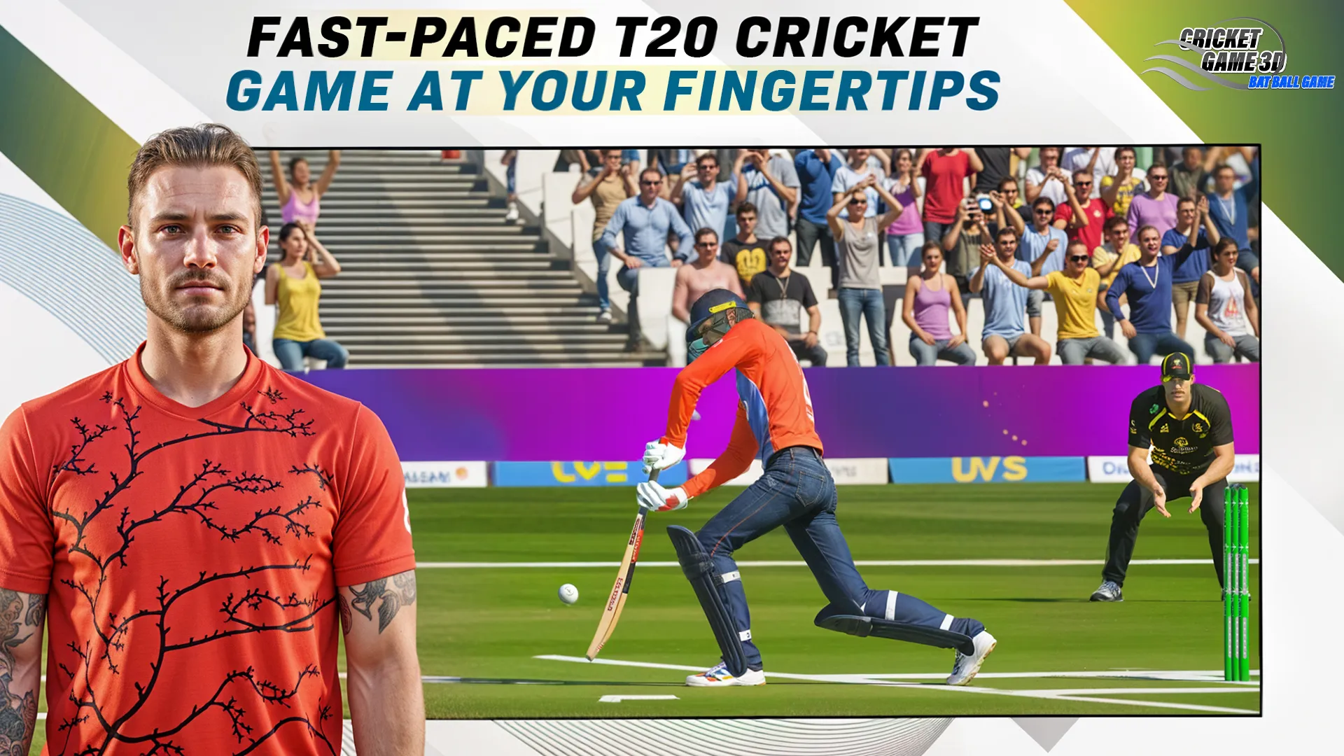 Cricket Game 3D: Bat Ball Game | Indus Appstore | Screenshot