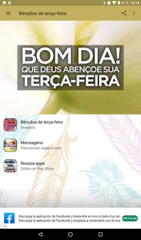 Sua Terça-Feira Seja Abençoada | Indus Appstore | Screenshot