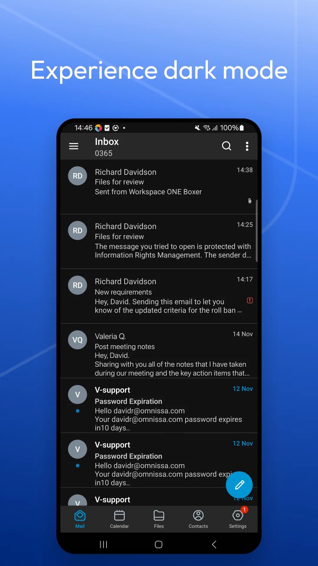 Boxer - Workspace ONE | Indus Appstore | Screenshot