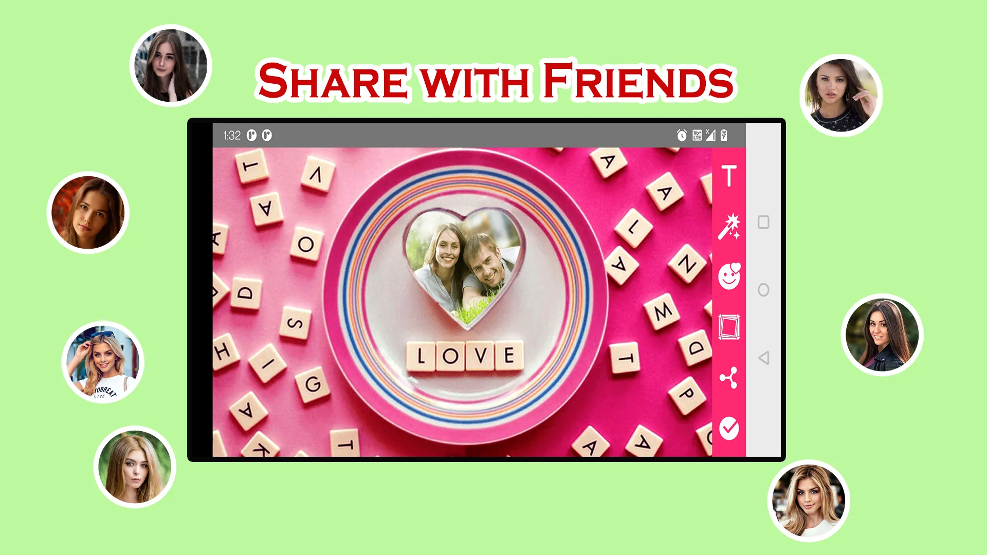 Heart Frames – Love Photos | Indus Appstore | Screenshot