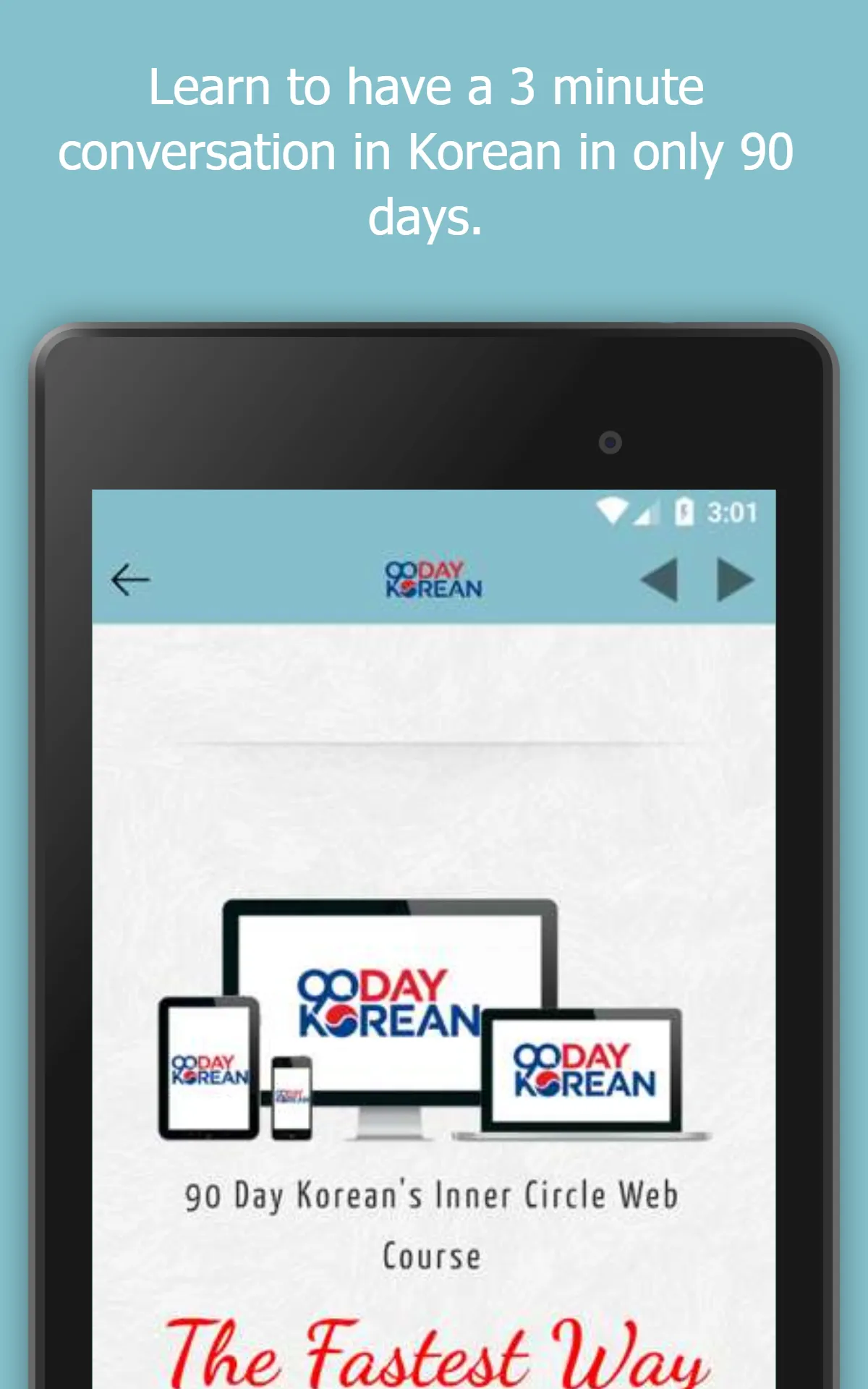 90 Day Korean | Indus Appstore | Screenshot