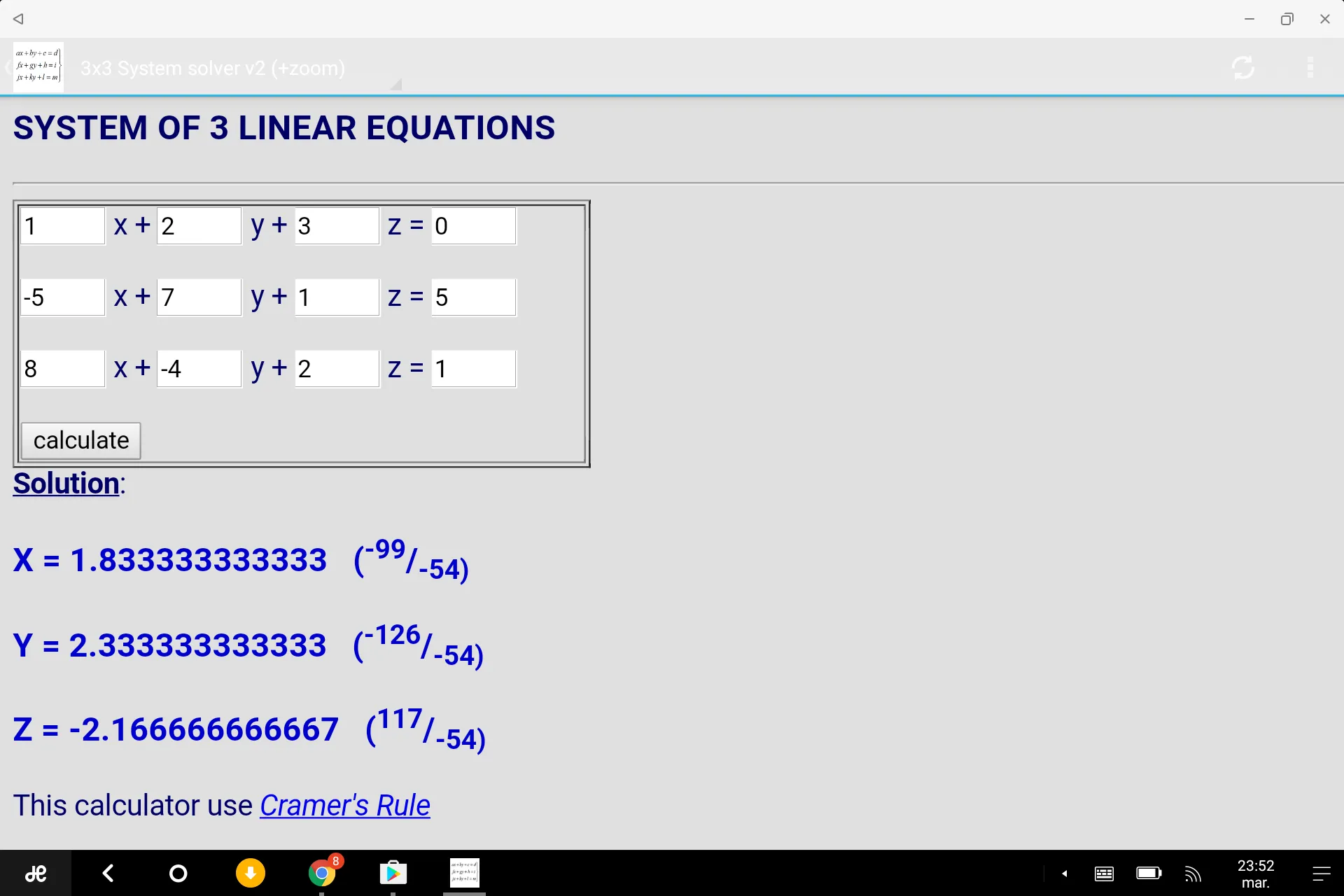 System Equations 3x3 | Indus Appstore | Screenshot