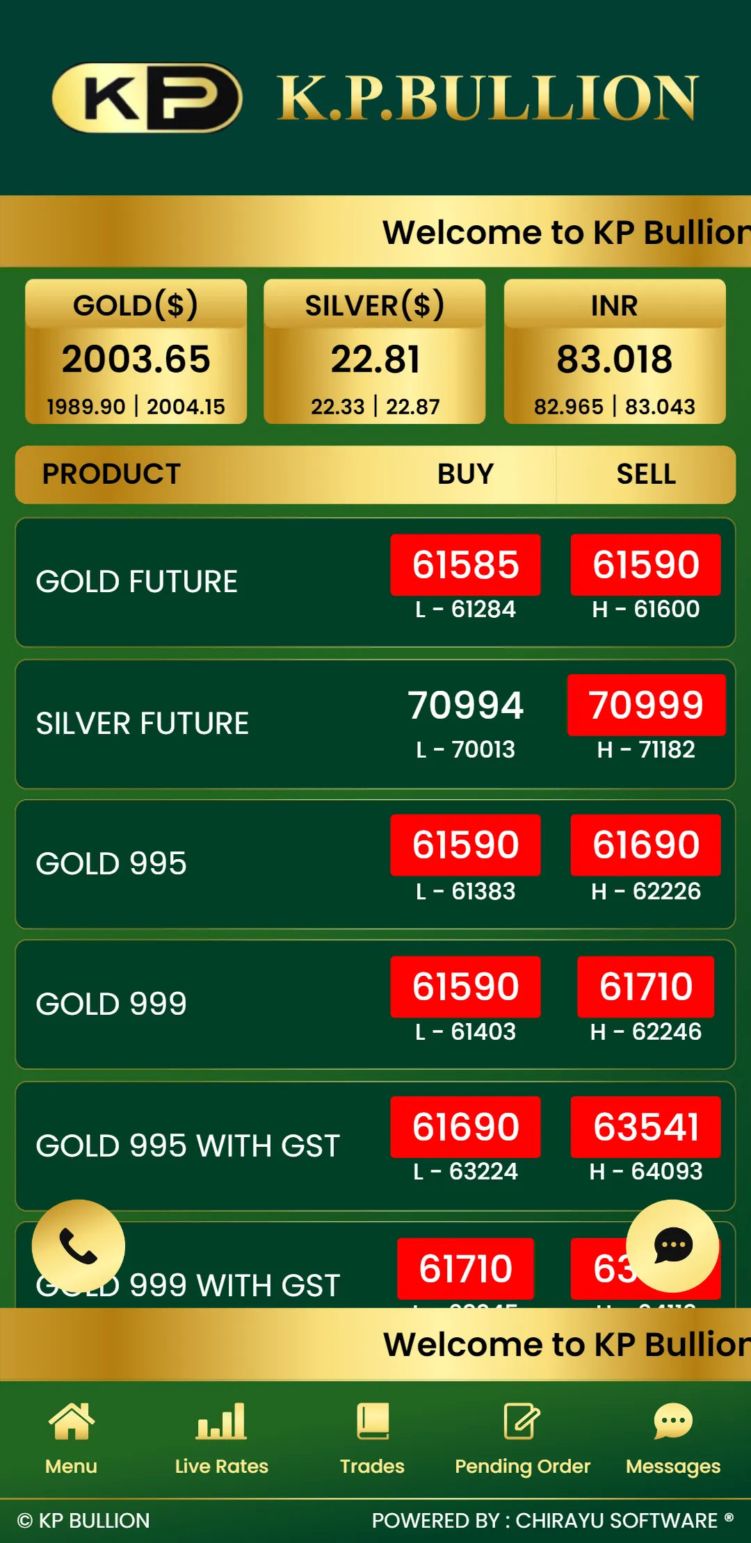 KP Bullion - Mumbai Gold Live | Indus Appstore | Screenshot