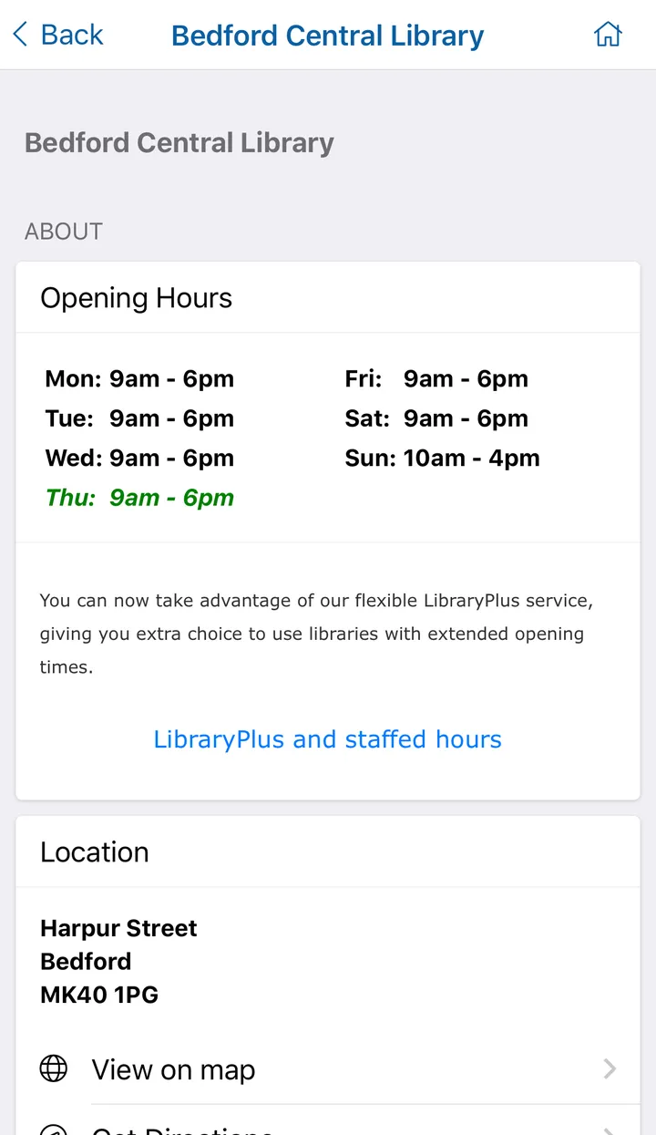 Bedfordshire Libraries | Indus Appstore | Screenshot