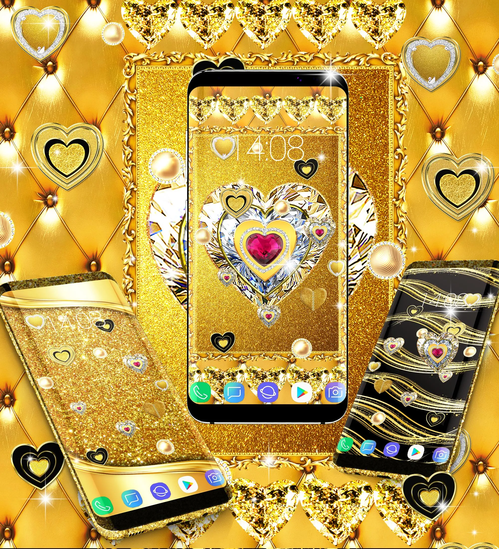 Gold live wallpaper | Indus Appstore | Screenshot