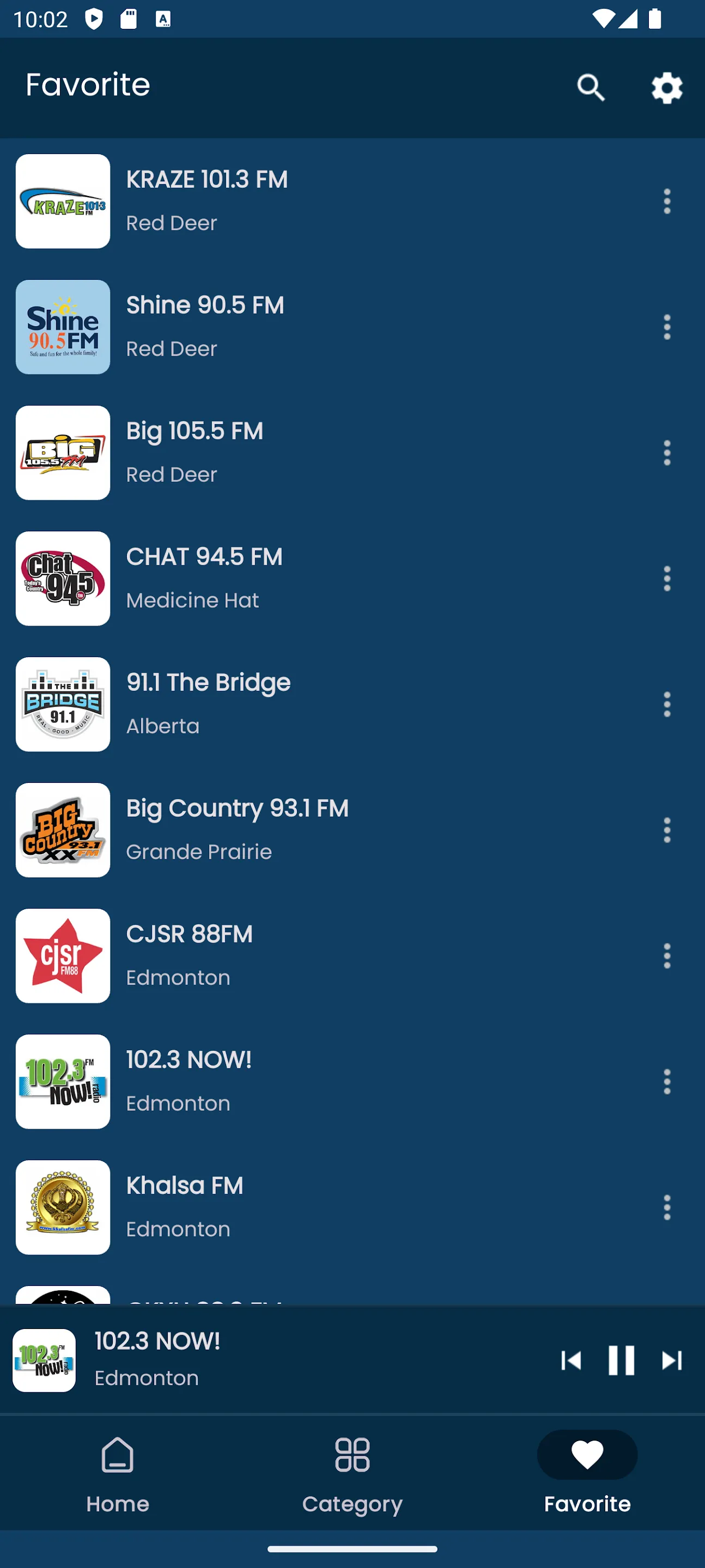 Radios from Alberta | Indus Appstore | Screenshot