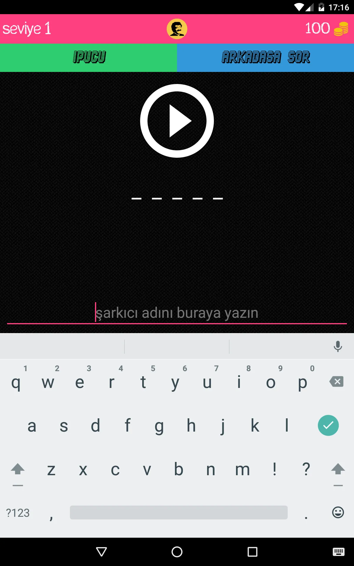 Şarkıcıyı Bul: Arabesk | Indus Appstore | Screenshot