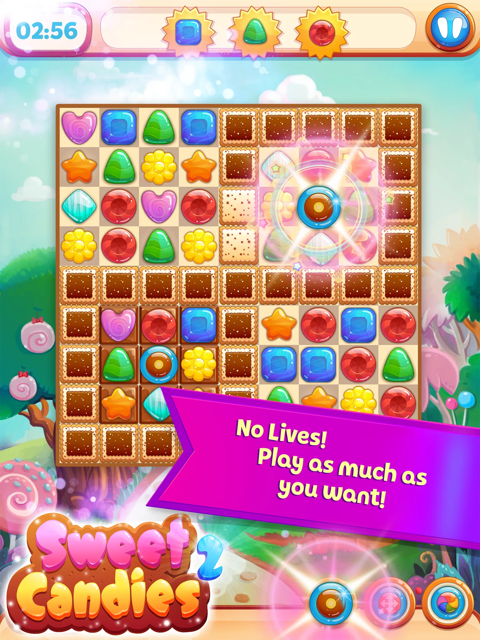 Sweet Candies 2 - Match 3 | Indus Appstore | Screenshot