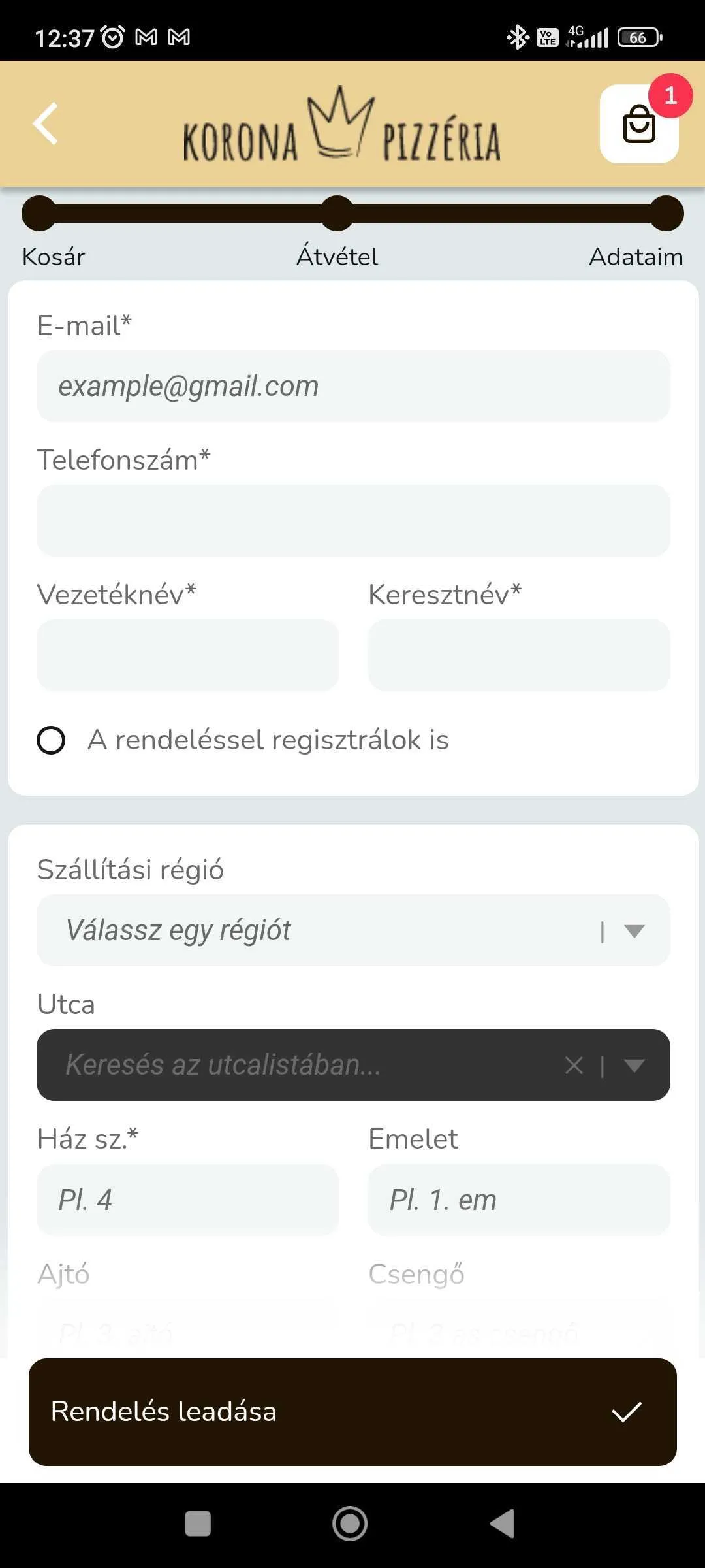 Korona Pizzéria Csepel | Indus Appstore | Screenshot