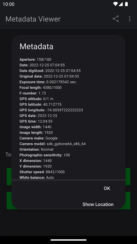 Photo Metadata Viewer | Indus Appstore | Screenshot