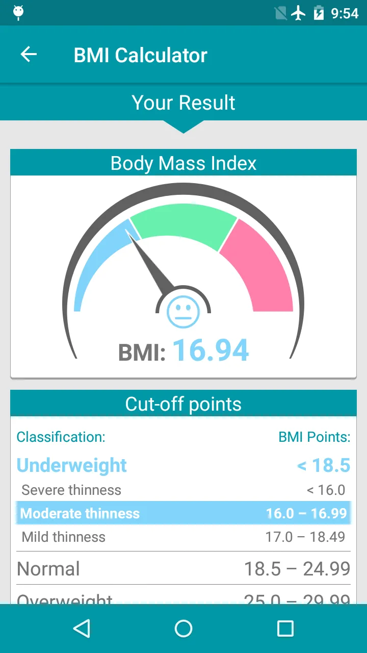 BMI Calculator - Ideal Weight | Indus Appstore | Screenshot