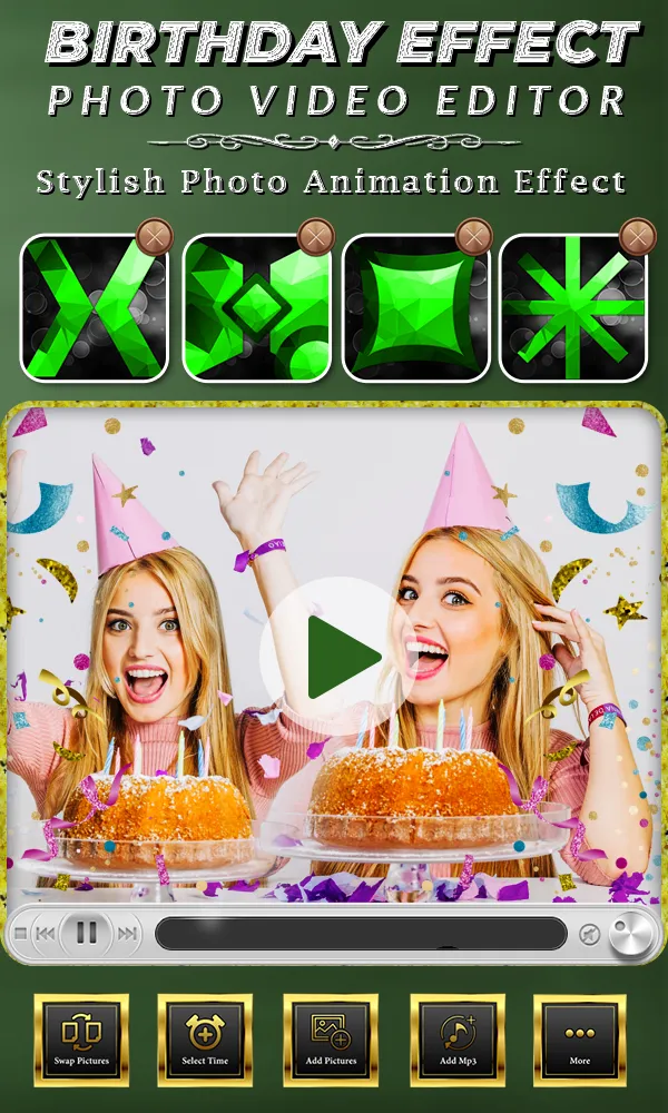 Birthday Photo Effect Video | Indus Appstore | Screenshot