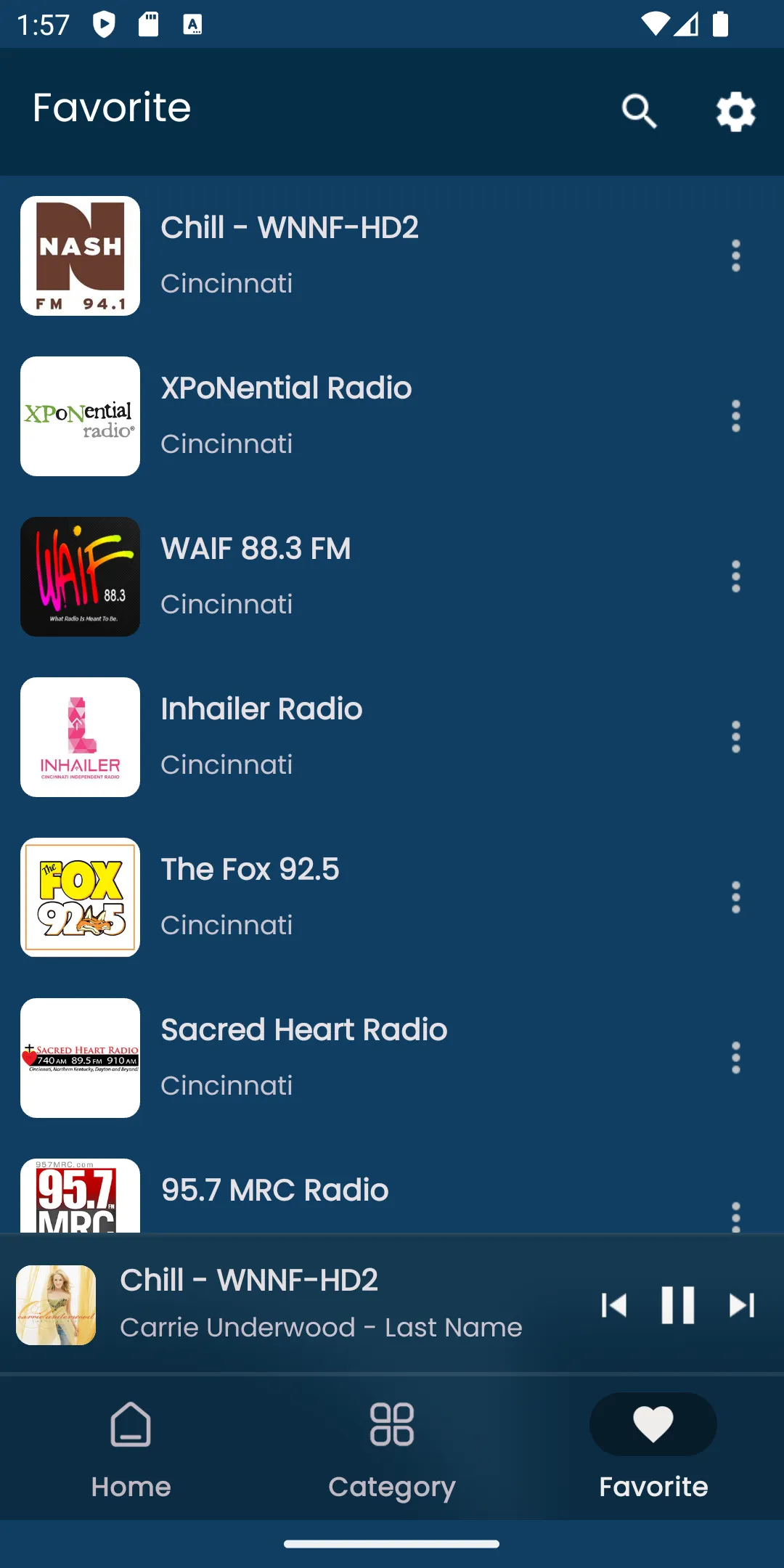 Radios from Cincinnati - Ohio | Indus Appstore | Screenshot