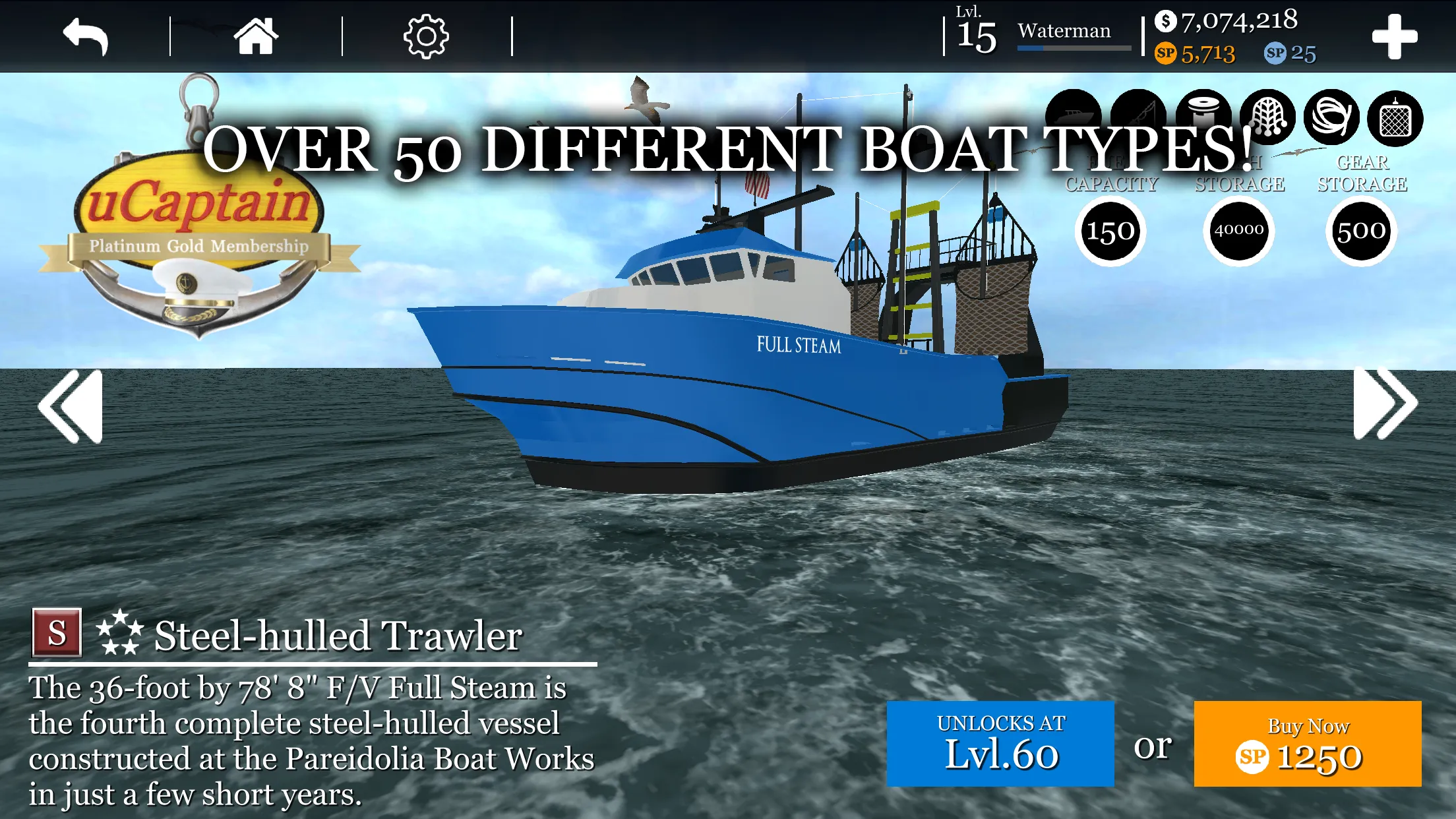 uCaptain: Boat Fishing Game 3D | Indus Appstore | Screenshot