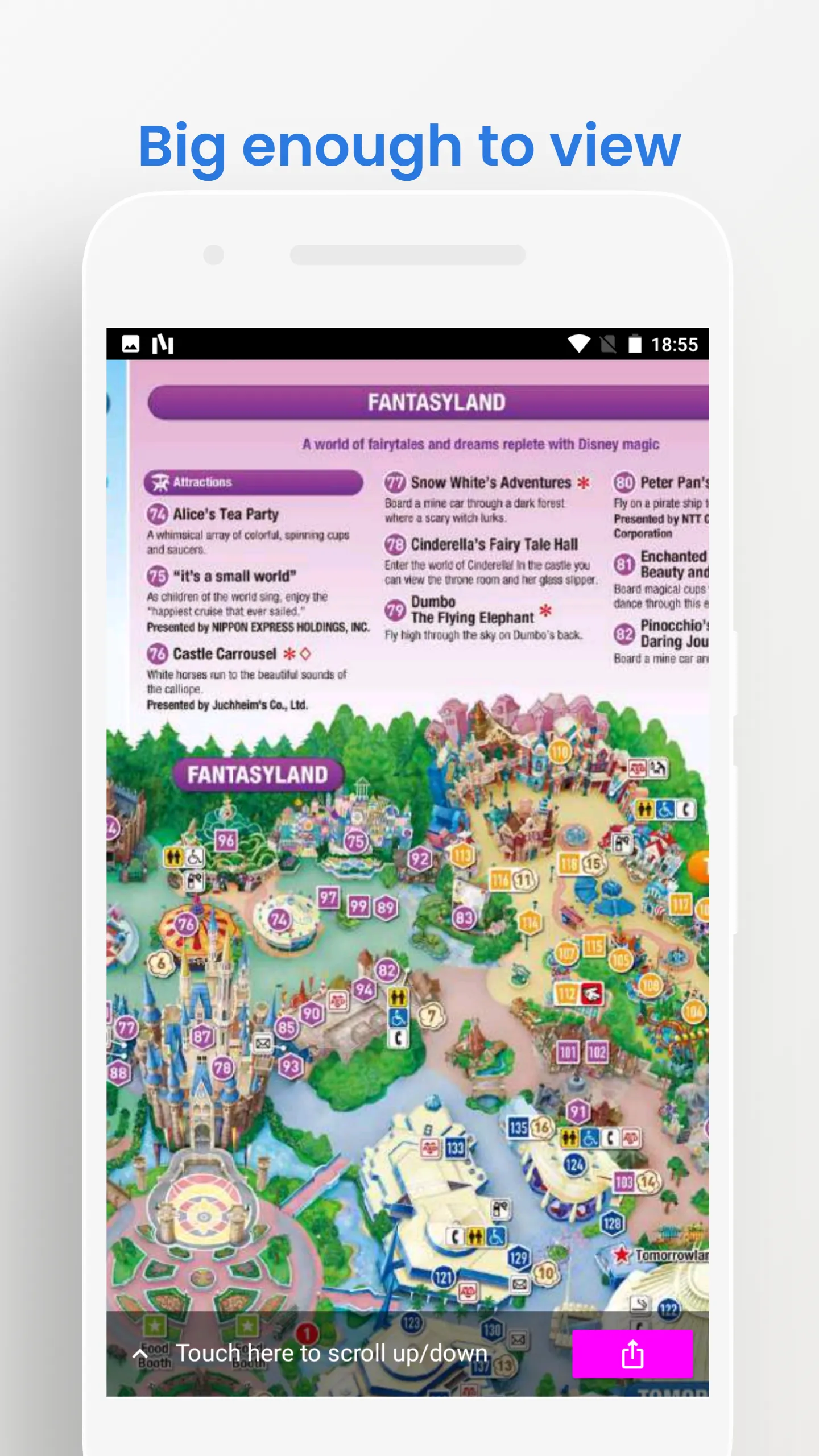 TOKYO LAND/SEA PARK MAP GUIDE | Indus Appstore | Screenshot