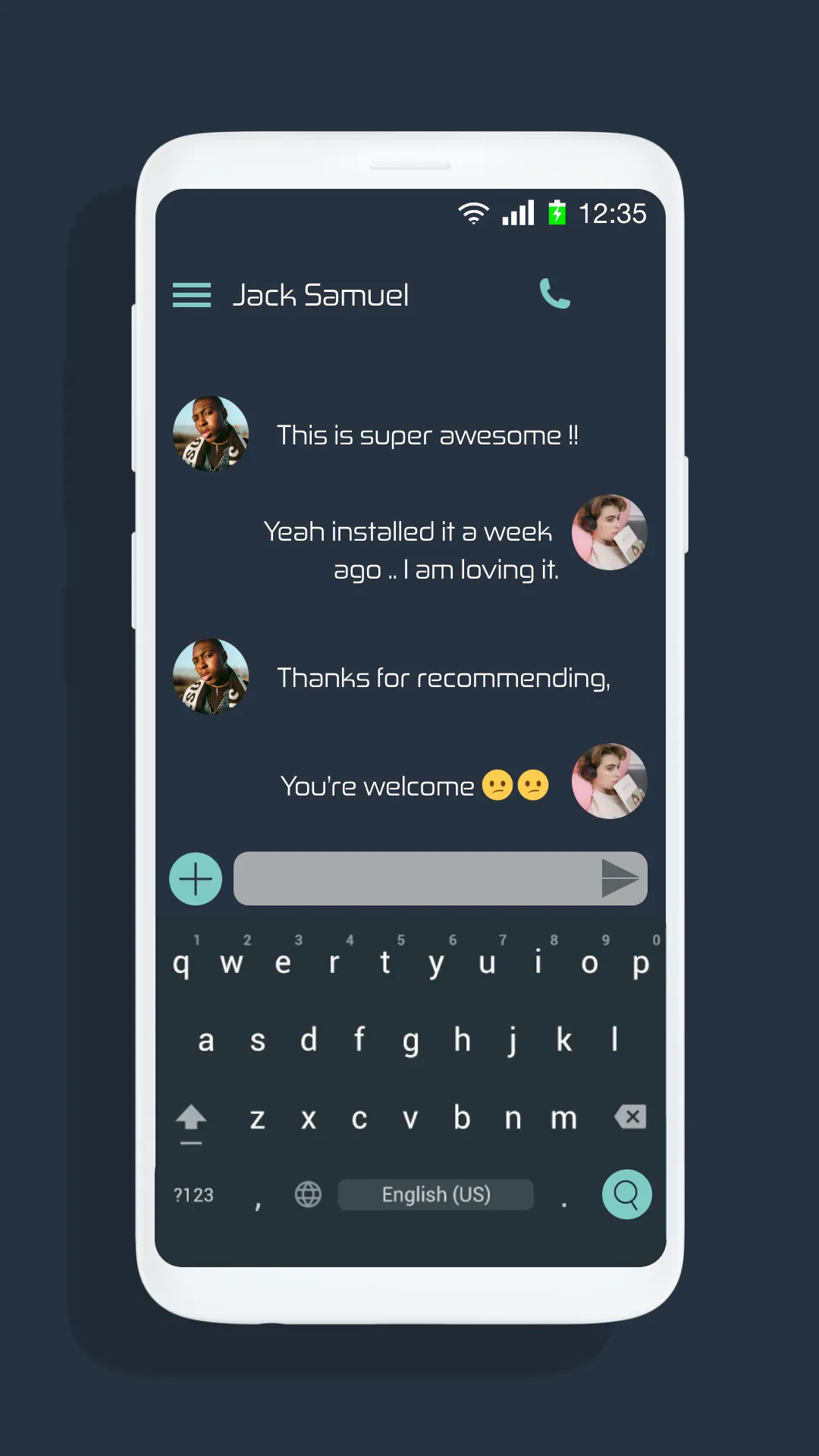 Dark Mode Messaging | Indus Appstore | Screenshot