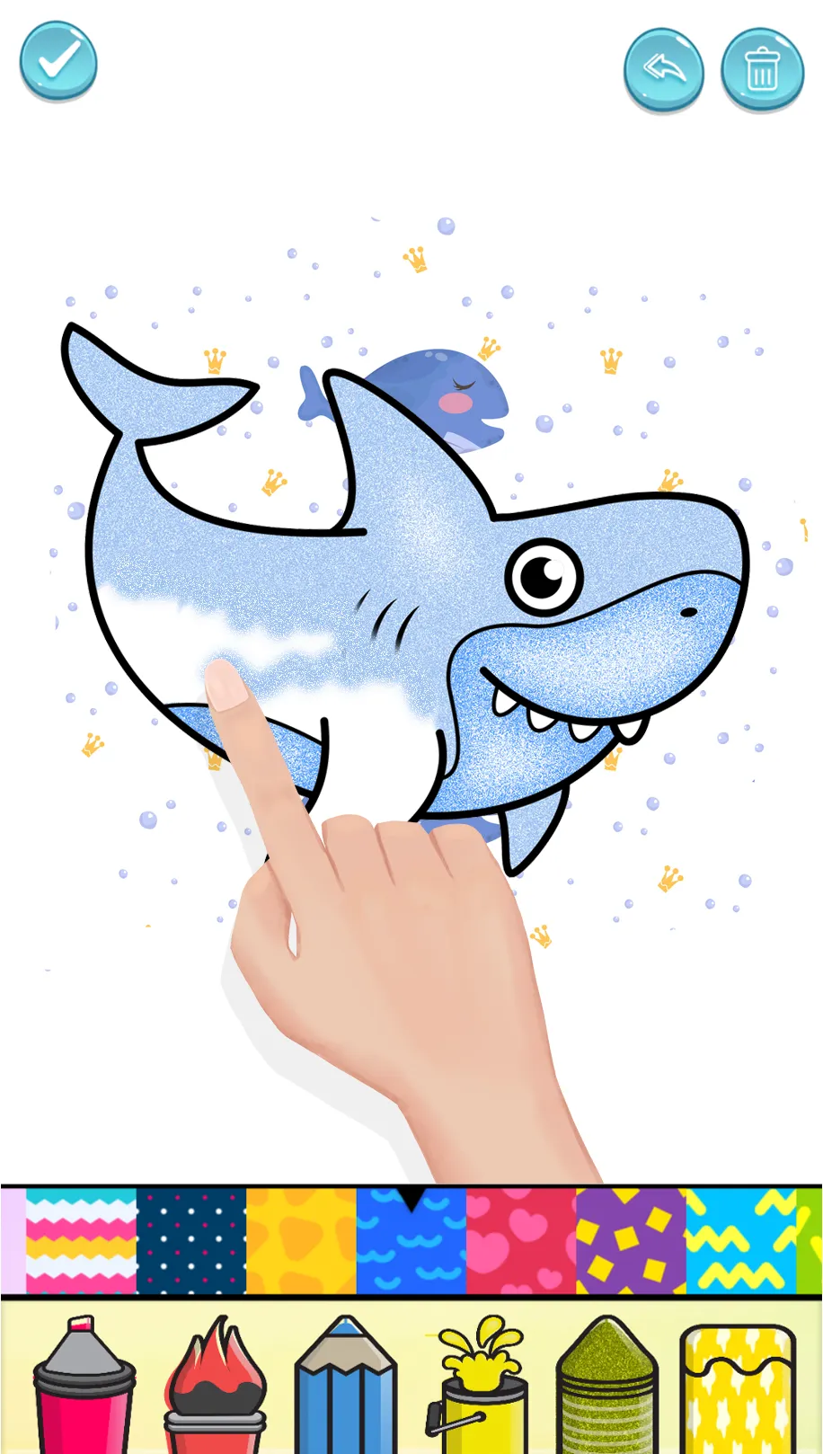 Baby Shark Glitter Coloring | Indus Appstore | Screenshot