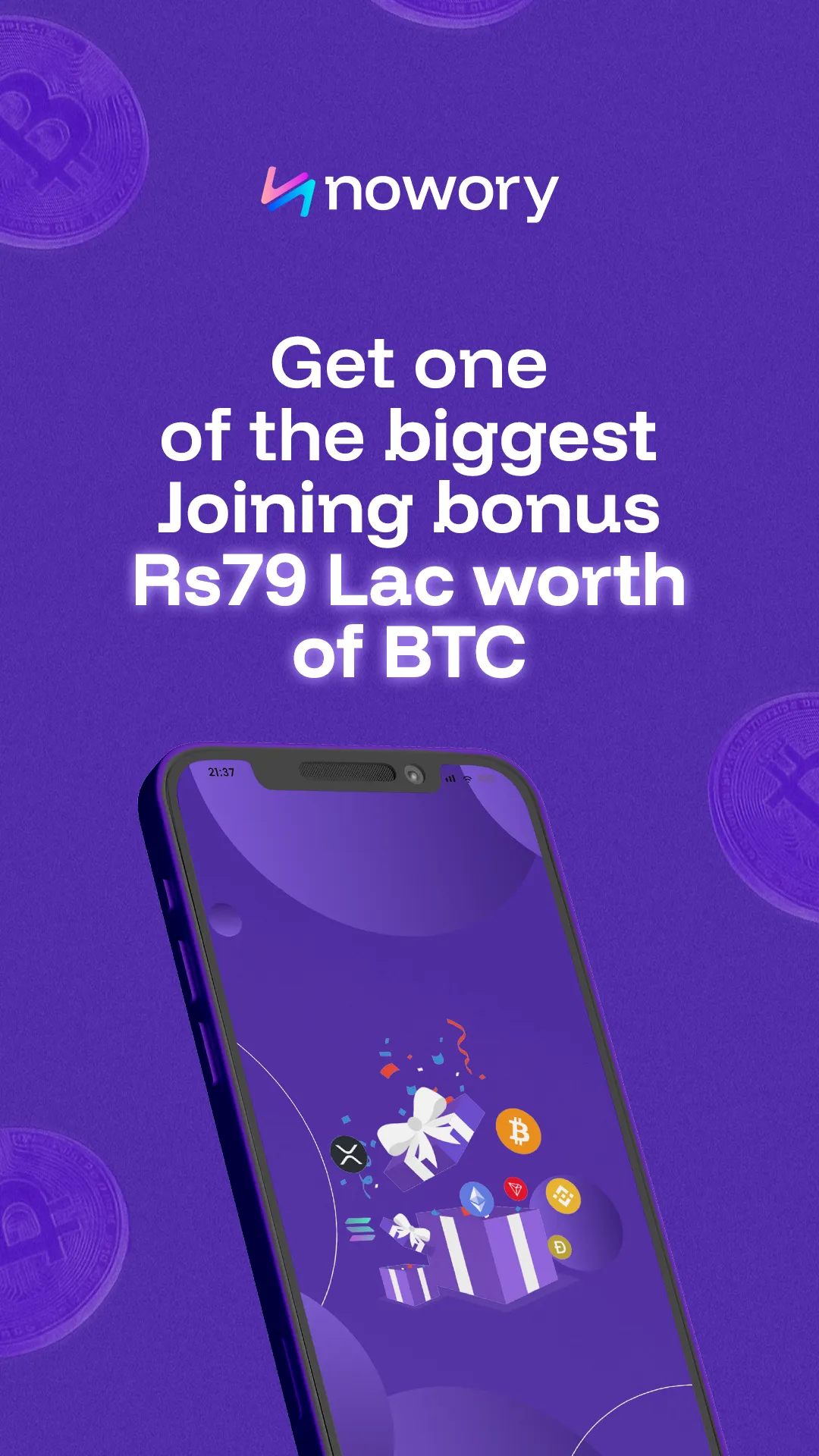 nowory: Buy Bitcoin With 0 Fee | Indus Appstore | Screenshot