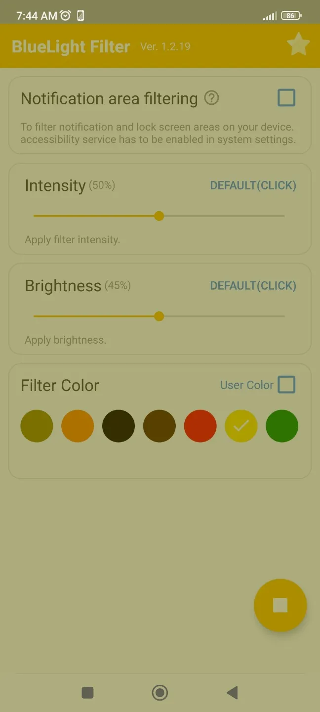 Blue Light Filter-protect eyes | Indus Appstore | Screenshot