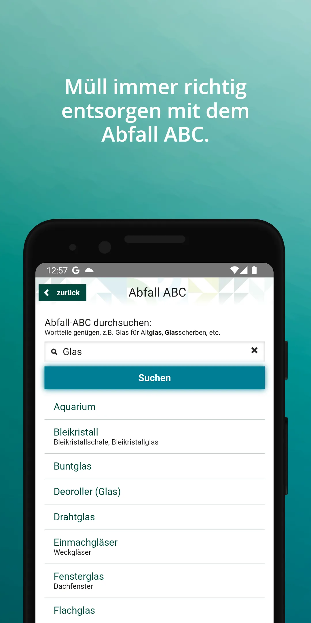 Günzburger Abfall-App | Indus Appstore | Screenshot