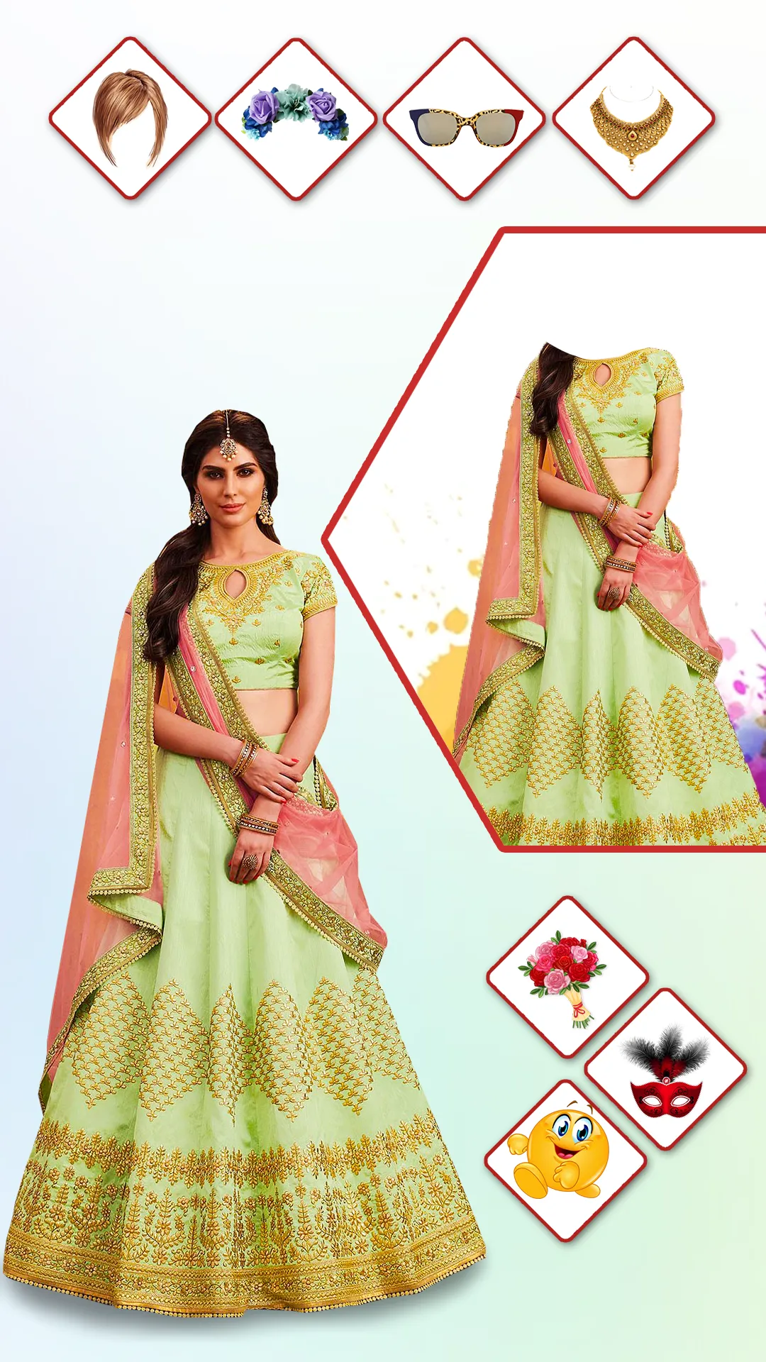 Women Lehenga Choli Photo Suit | Indus Appstore | Screenshot