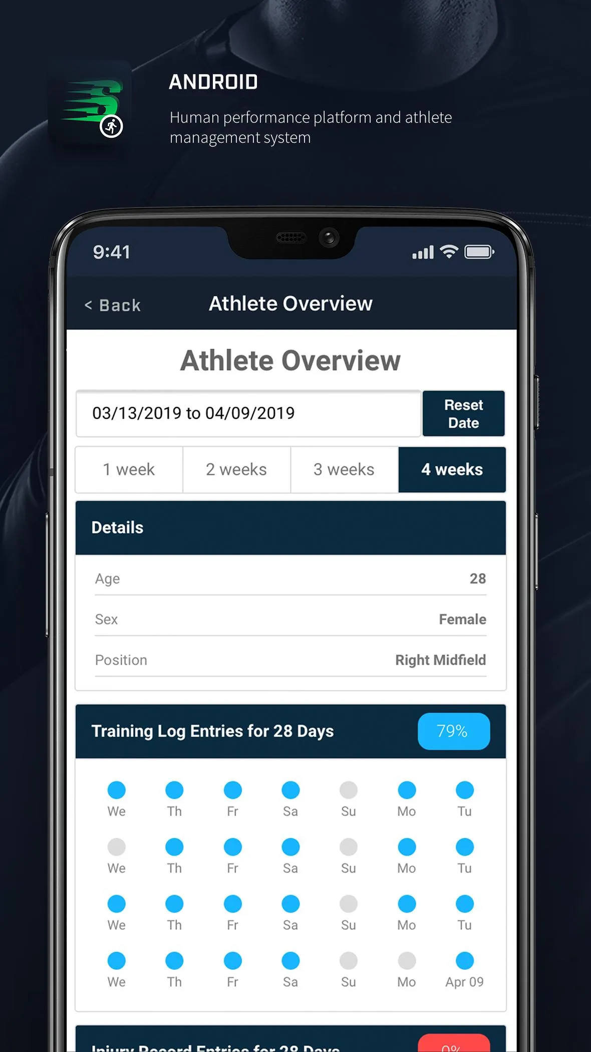 Smartabase Athlete | Indus Appstore | Screenshot