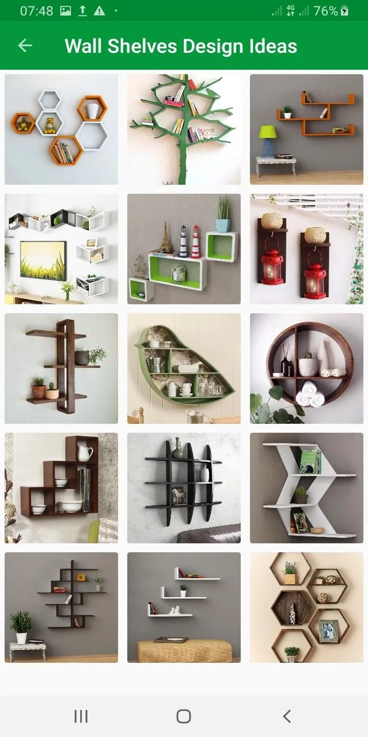 Wall Shelves Design Ideas | Indus Appstore | Screenshot