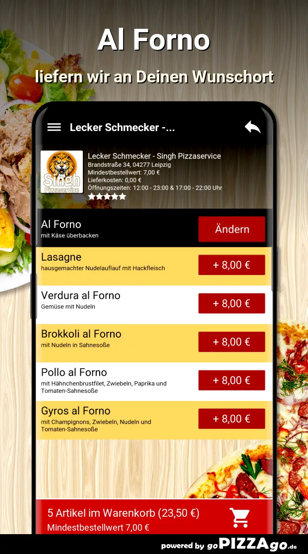 Lecker Schmecker - Singh Pizza | Indus Appstore | Screenshot