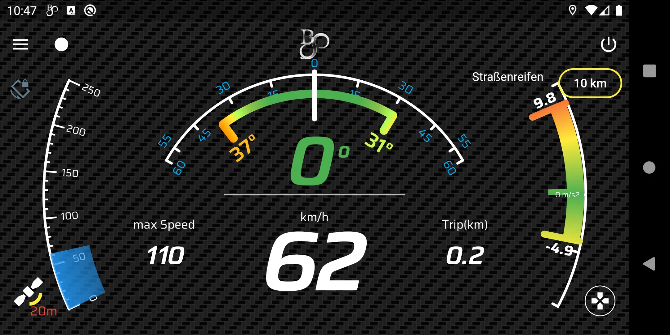 BikeSensor motorbike dashboard | Indus Appstore | Screenshot