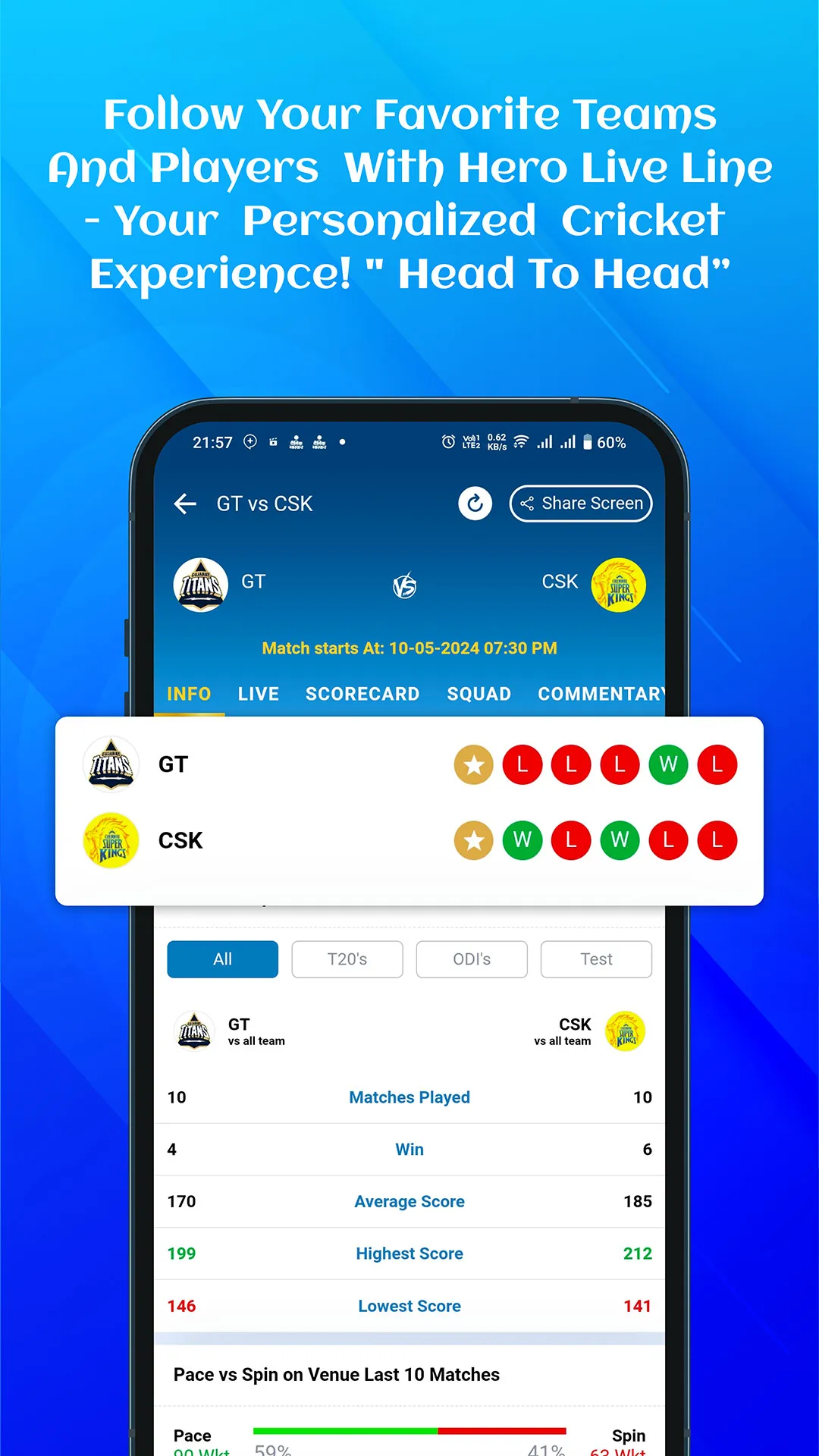 Hero Live Line - Cricket Score | Indus Appstore | Screenshot