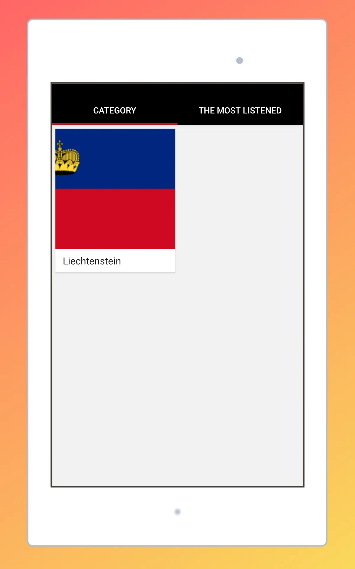 Radio Liechtenstein + Radio FM | Indus Appstore | Screenshot