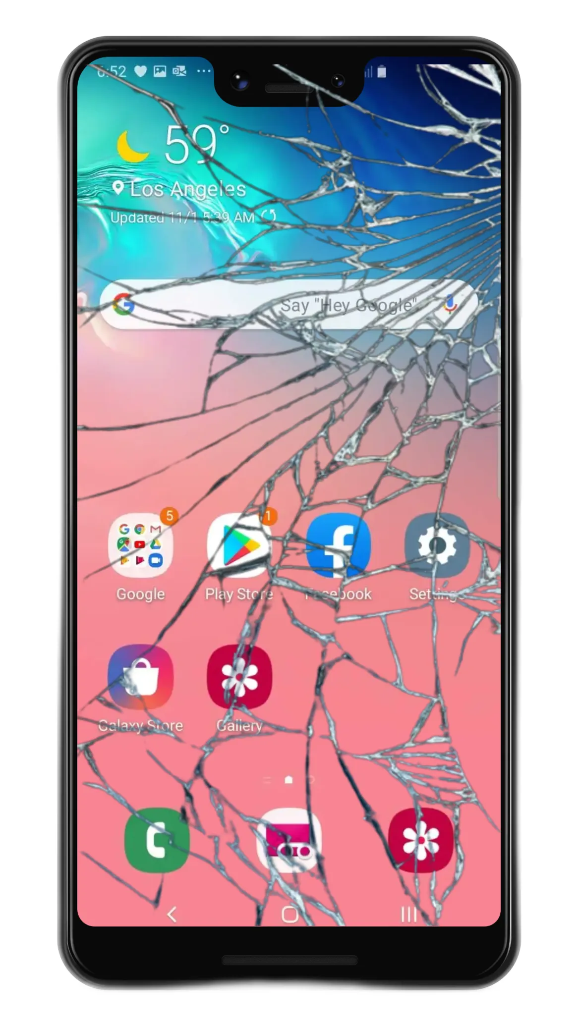 Cracked Screen Prank | Indus Appstore | Screenshot