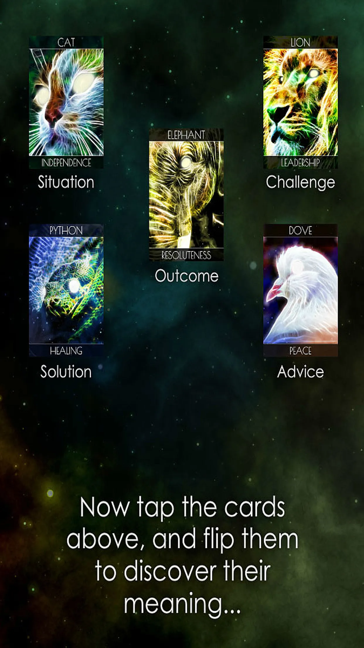 Shamanic Oracle Cards | Indus Appstore | Screenshot