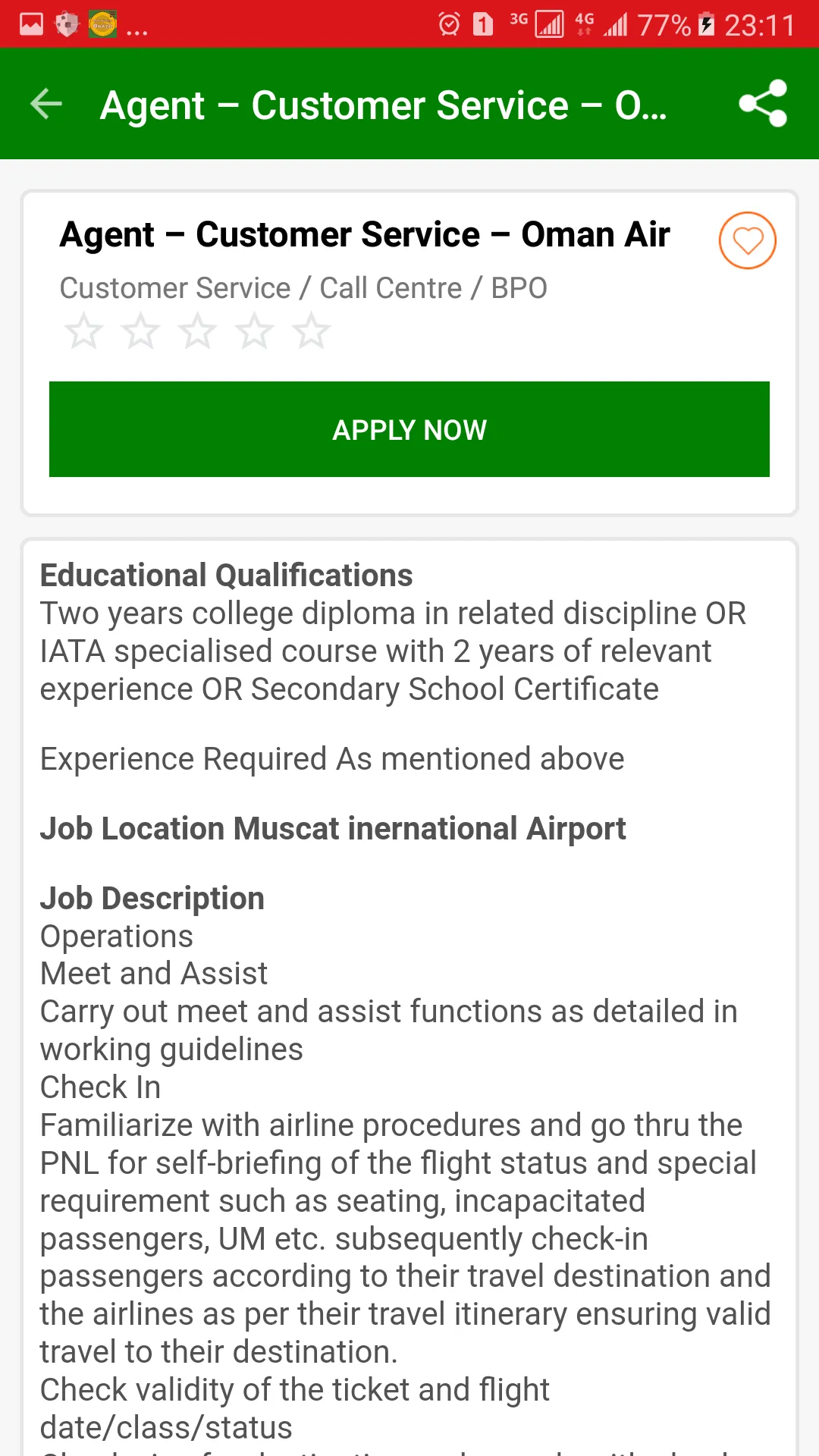 Jobs in Oman - Muscat Jobs | Indus Appstore | Screenshot