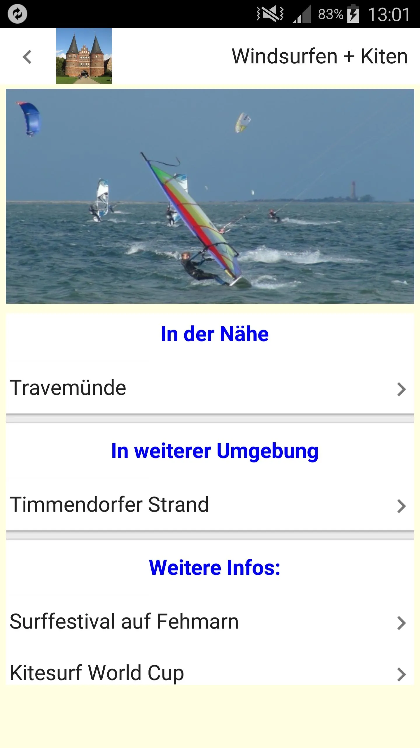 Travemünde + Lübeck UrlaubsApp | Indus Appstore | Screenshot