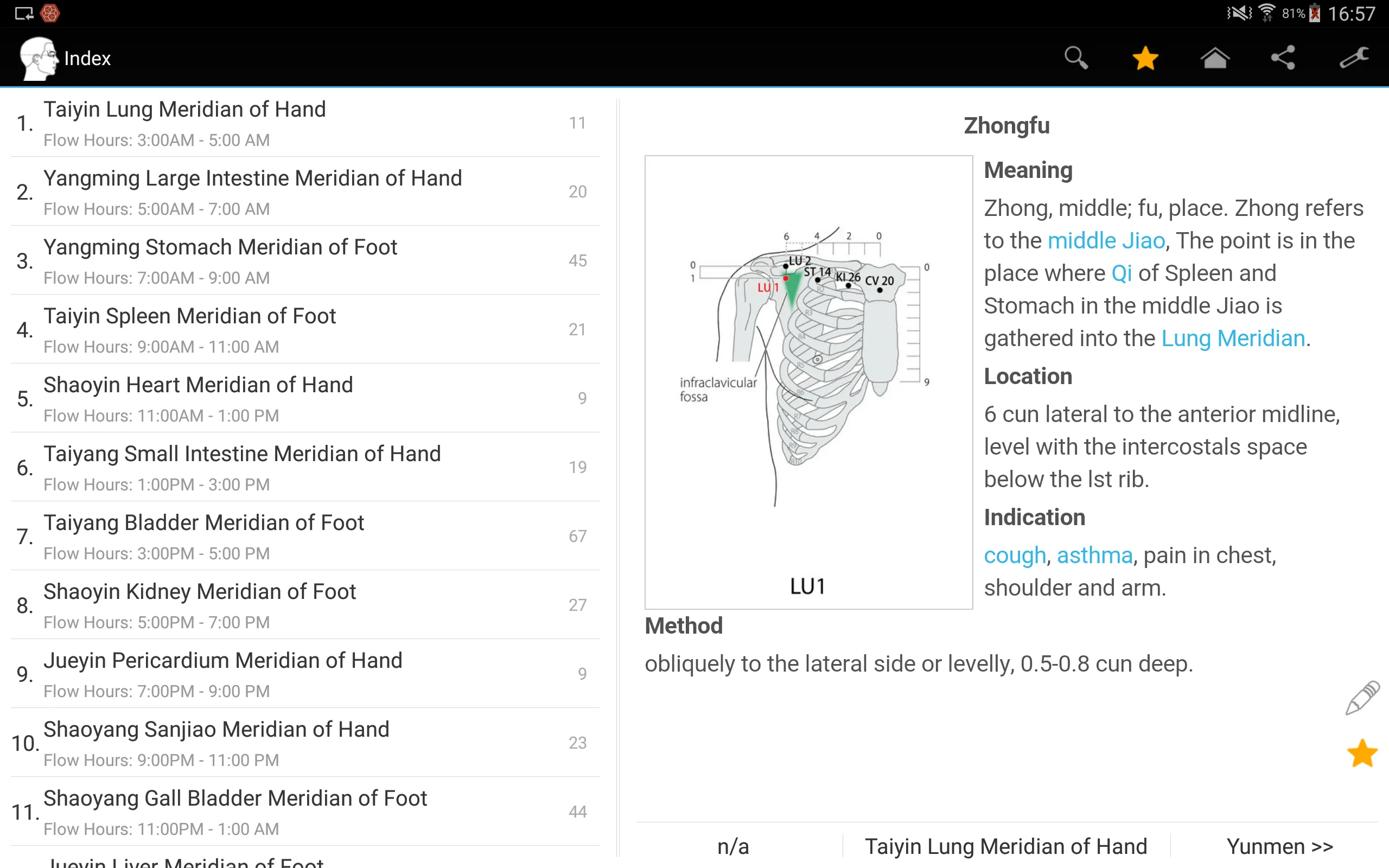 TCM Acupuncture Index/Acupoint | Indus Appstore | Screenshot